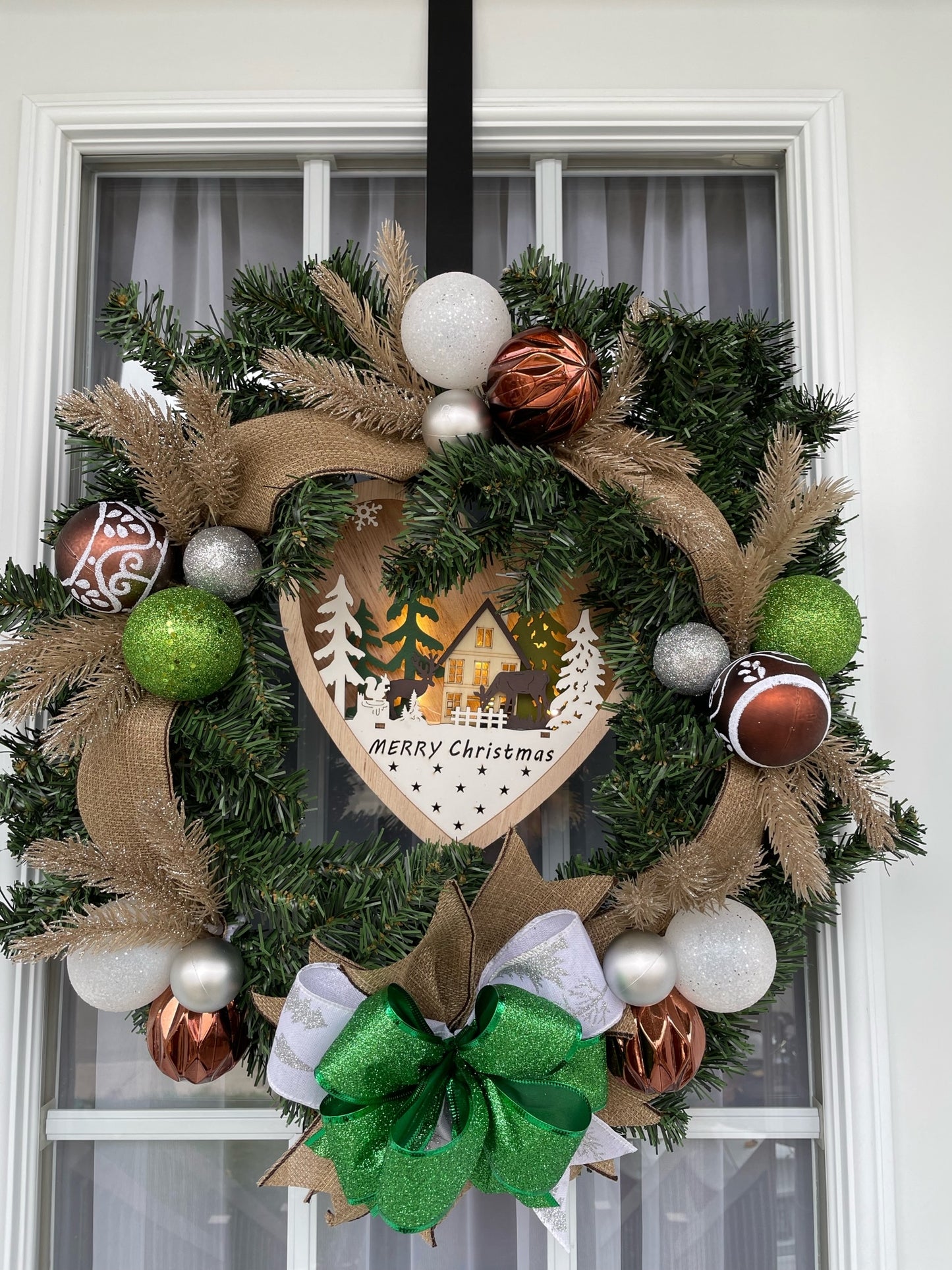 Christmas wreath "Merry Christmas"