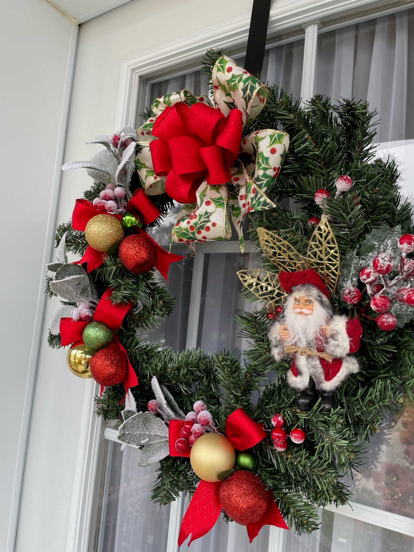 Couronne de Noël " Père Noël "