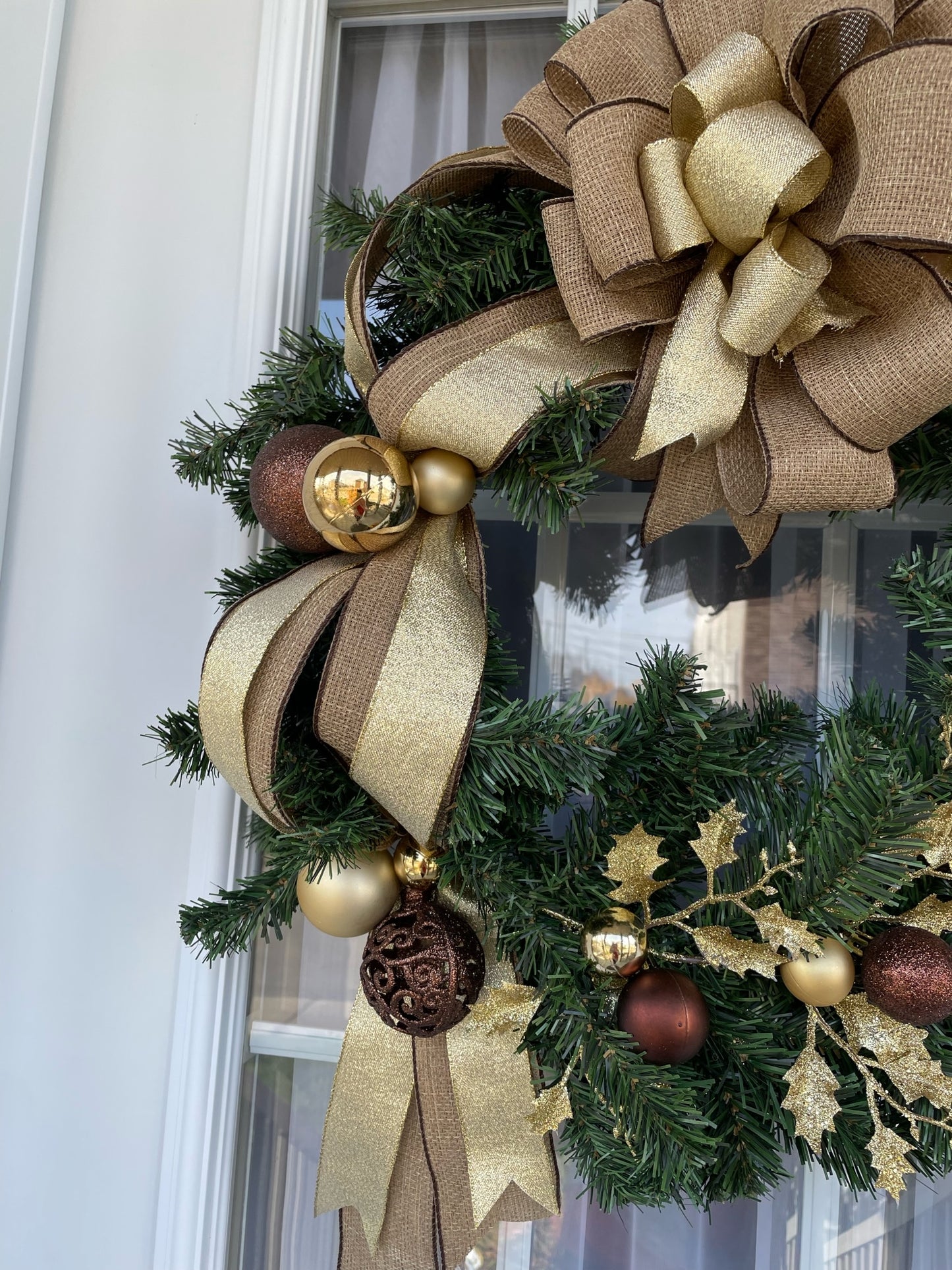 Couronne de Noël " Gold "