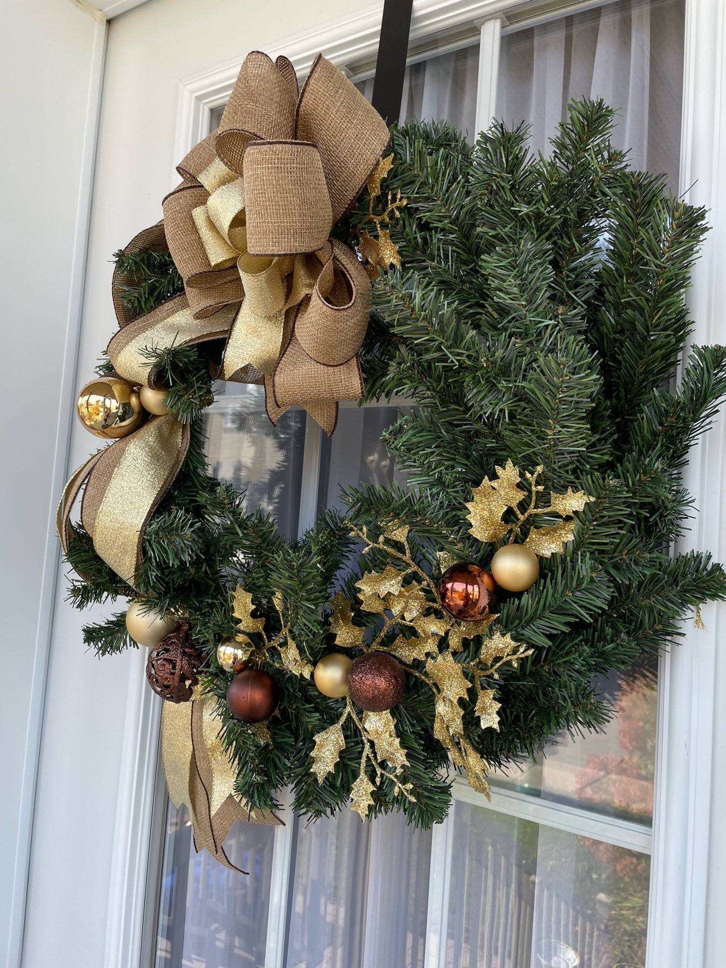 Couronne de Noël " Gold "