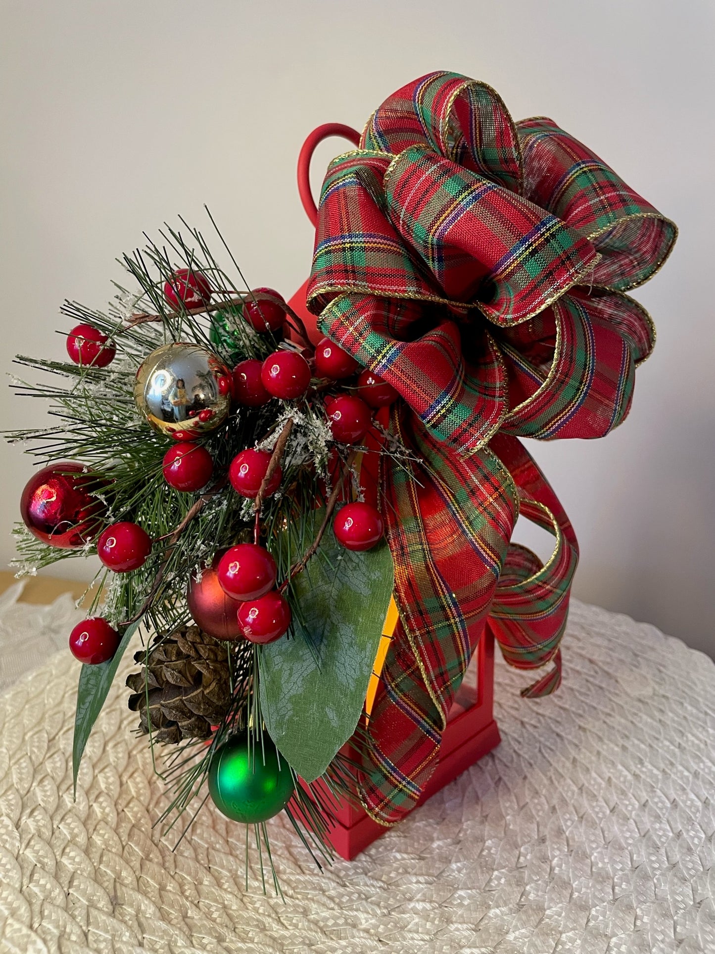 Decorative Lantern "Christmas is Christmas"