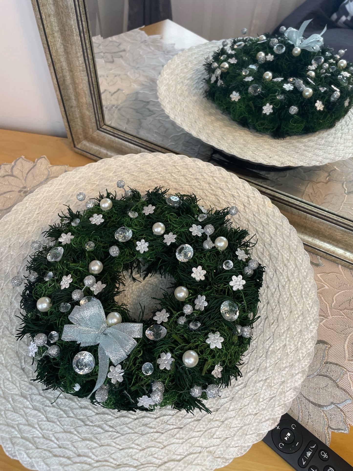 Mini Couronne de Noël " La Brillante "