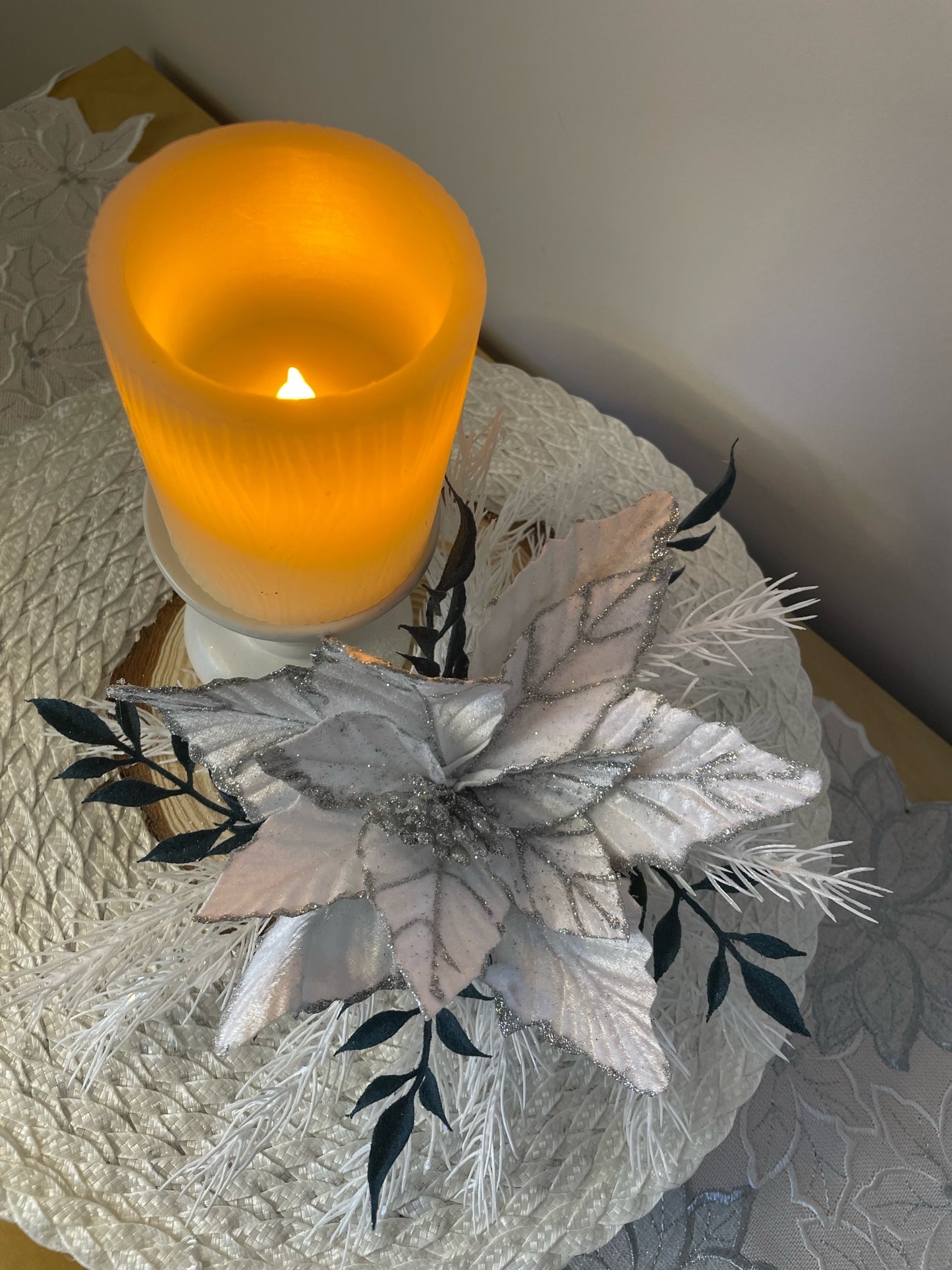 Centre de table " La Nuit Blanche "