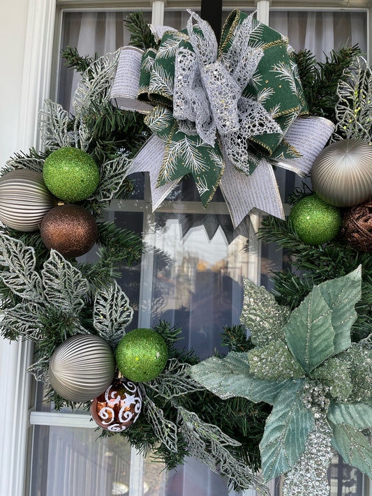 Couronne de Noël " Mon beau sapin vert "
