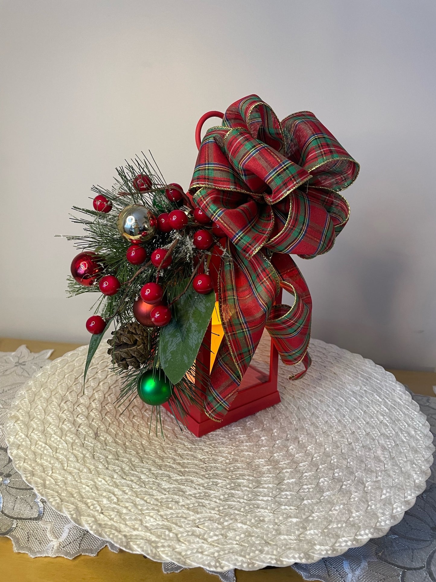 Decorative Lantern "Christmas is Christmas"