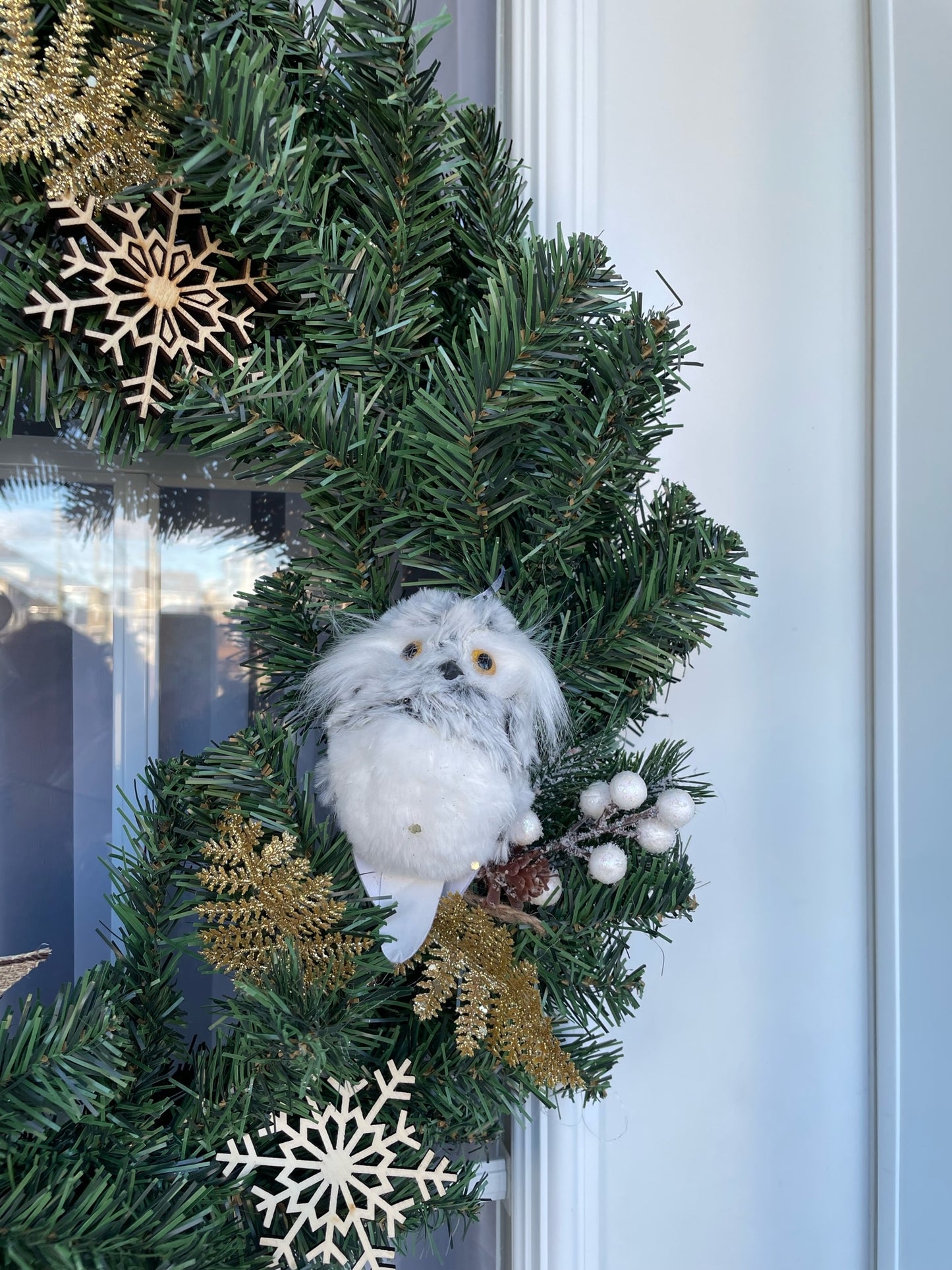 Couronne de Noël " Le Hibou "