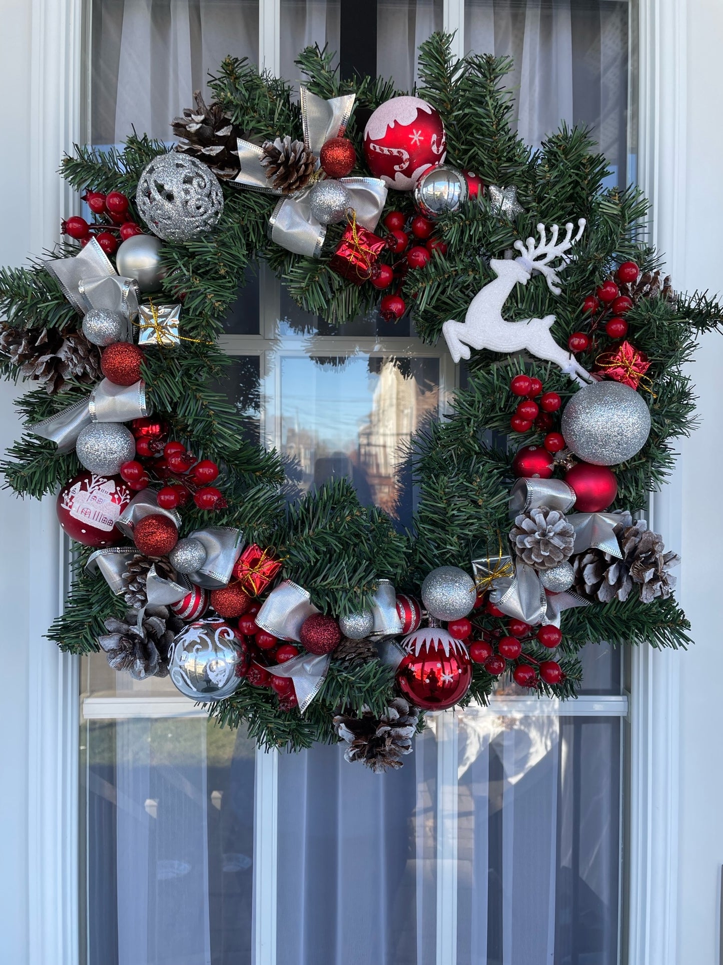 Couronne de Noël " Extra Cerises "