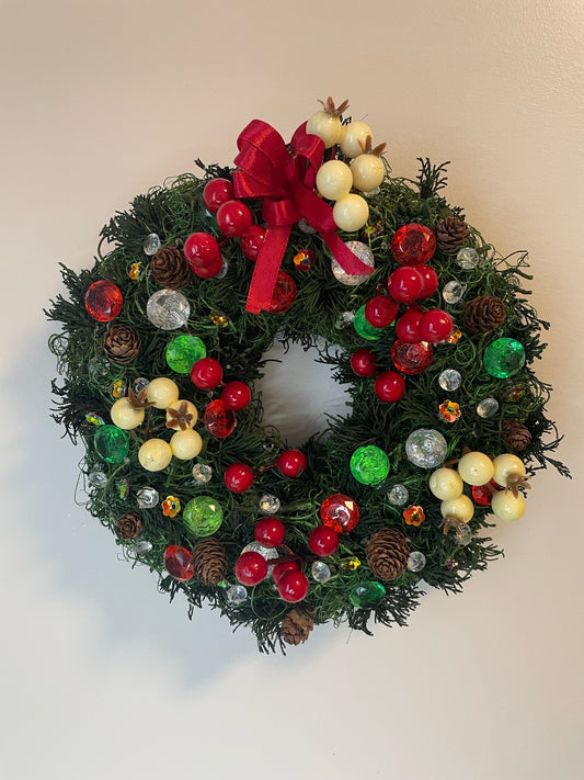 Mini Couronne de Noël " Bonbons "