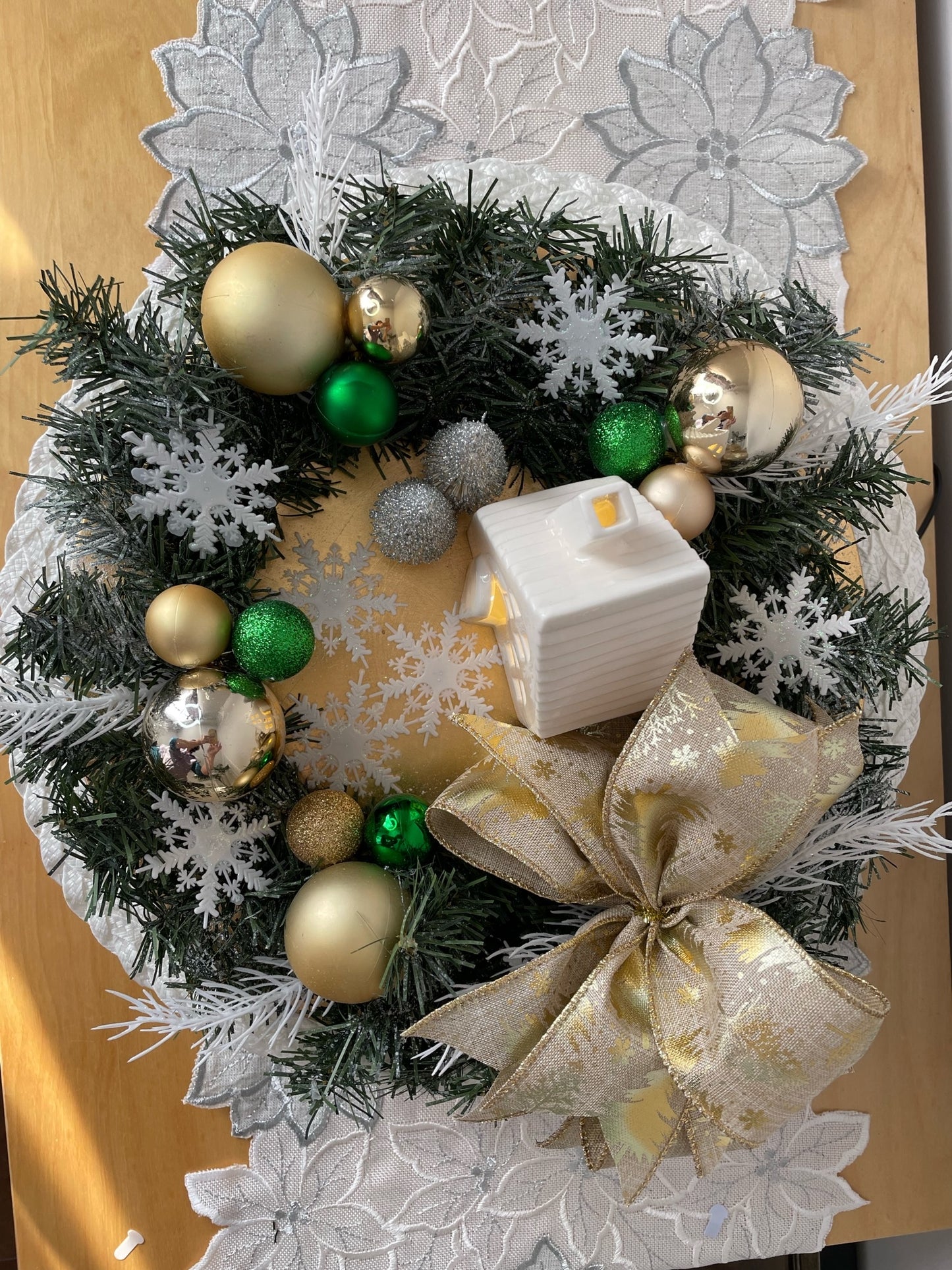 Centre de table " Le Village de Noel "