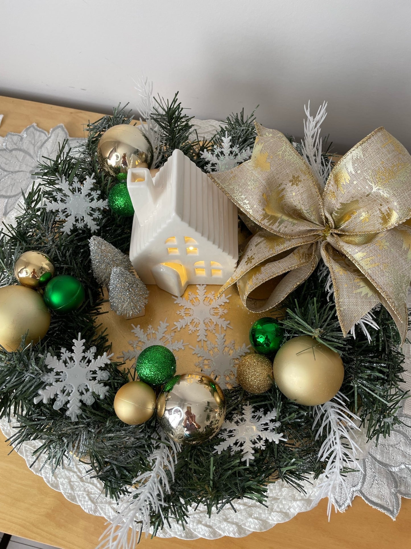 Centre de table " Le Village de Noel "