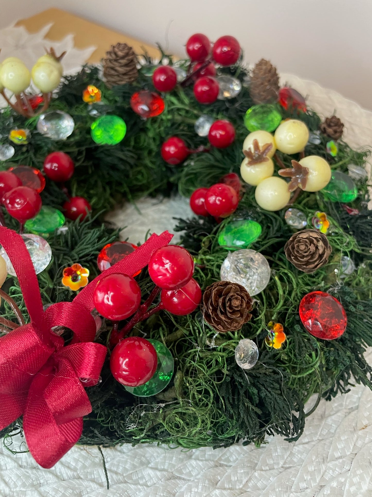 Mini Couronne de Noël " Bonbons "