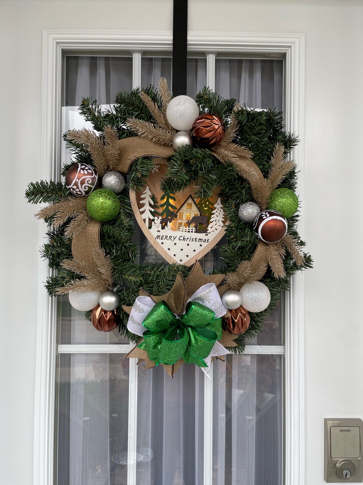 Christmas wreath "Merry Christmas"