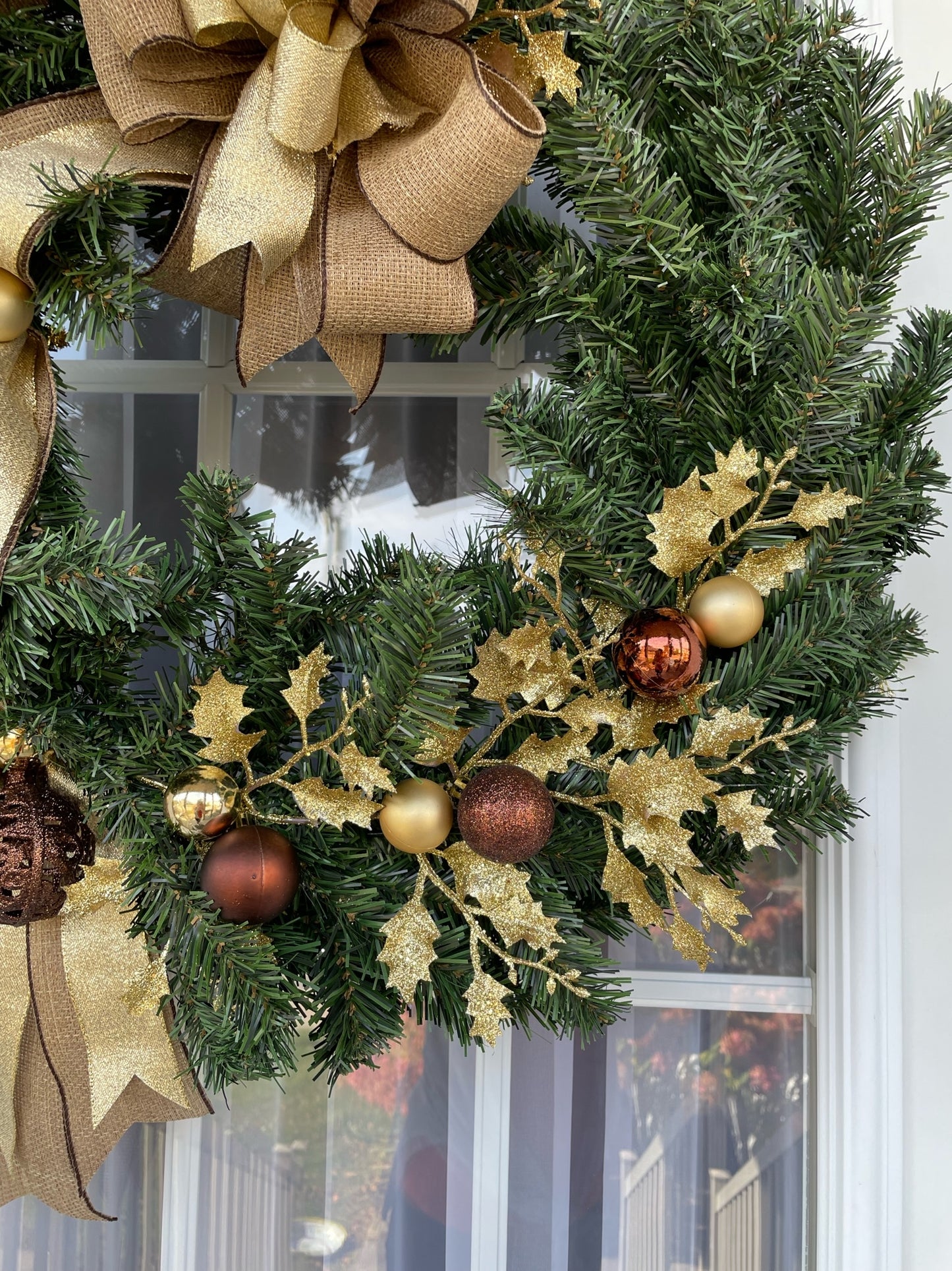 Couronne de Noël " Gold "