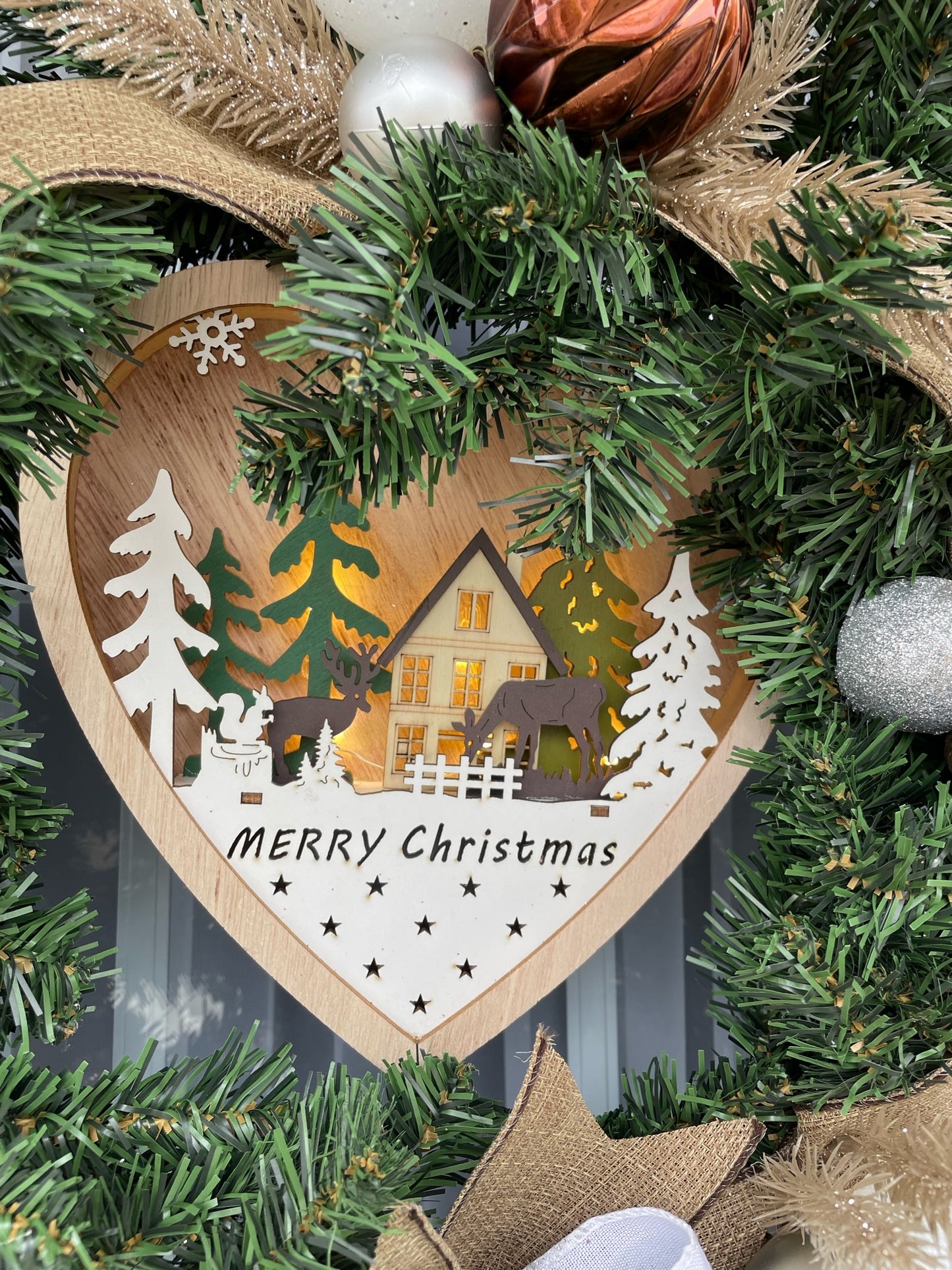 Christmas wreath "Merry Christmas"