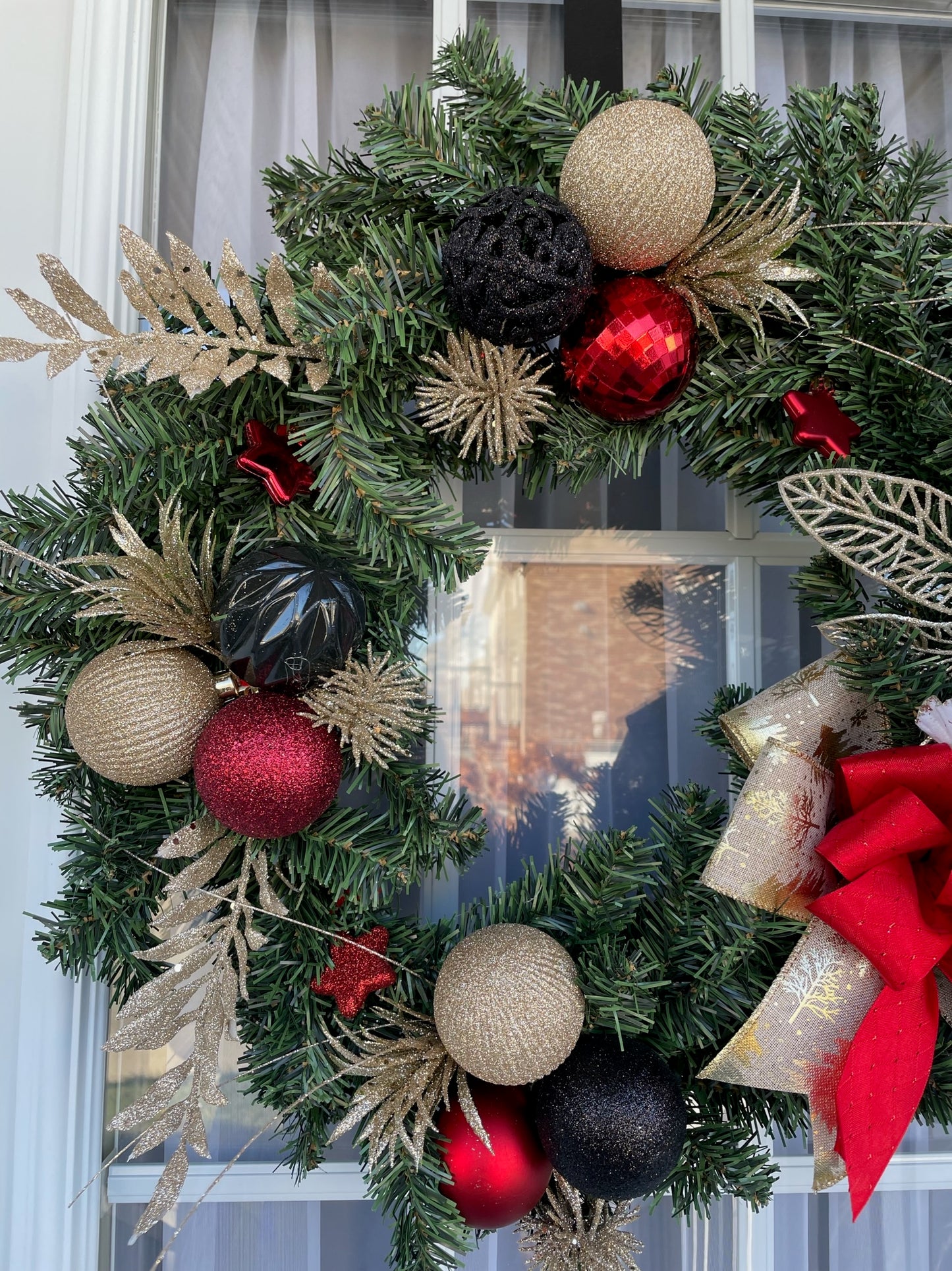 Couronne de Noël " La Poinsettia "