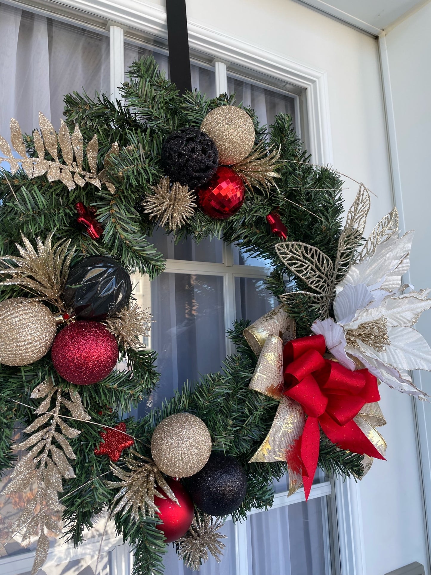 Couronne de Noël " La Poinsettia "