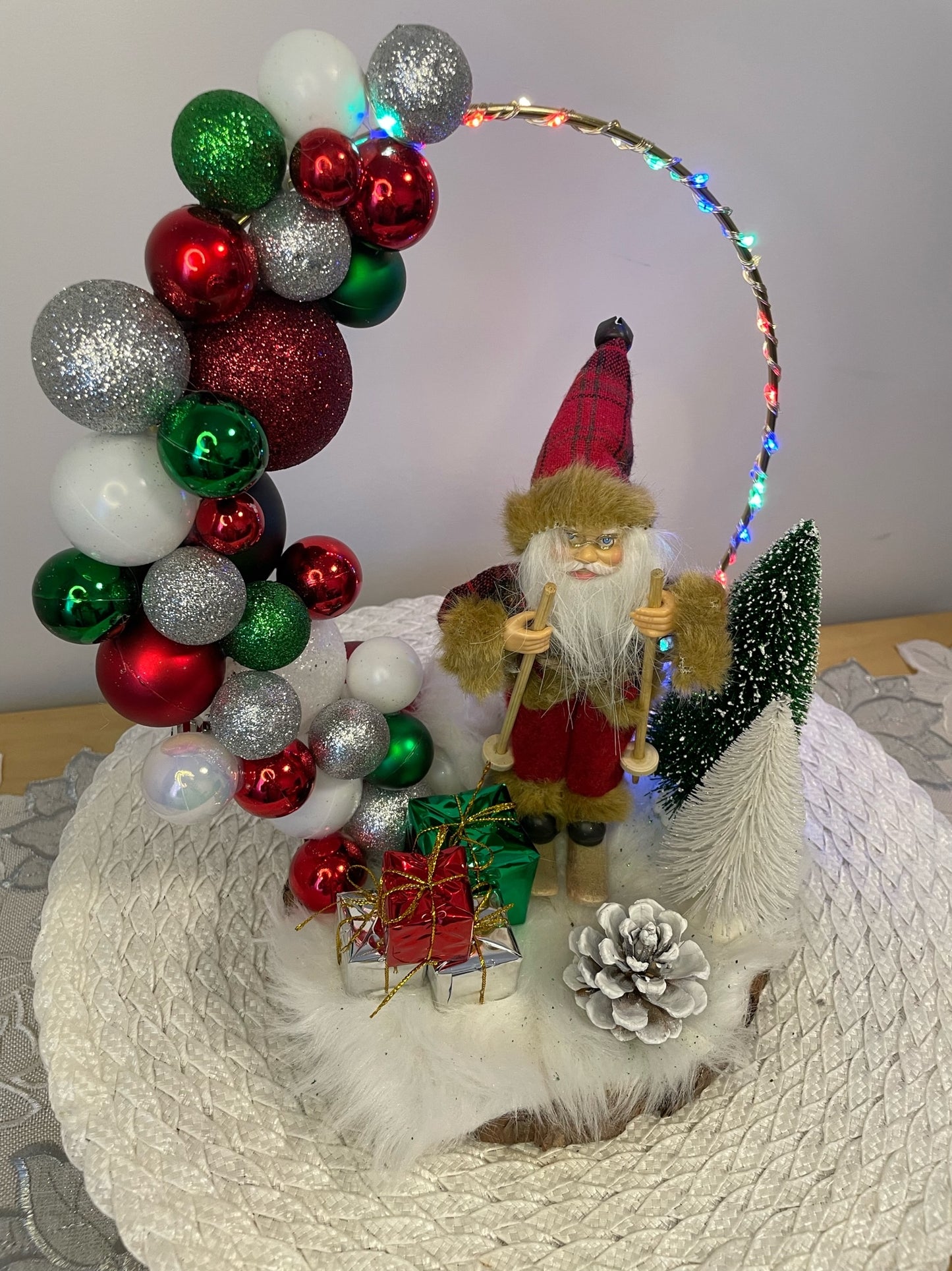 Centre de table " Le royaume du père noel "