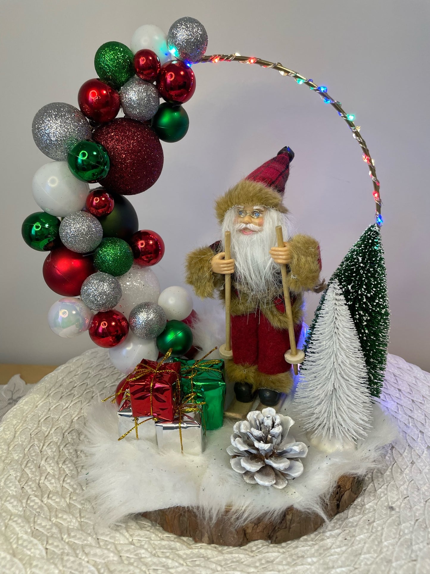 Centre de table " Le royaume du père noel "