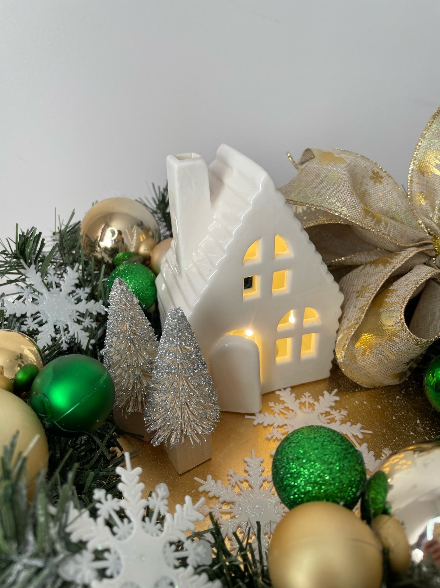 Centre de table " Le Village de Noel "