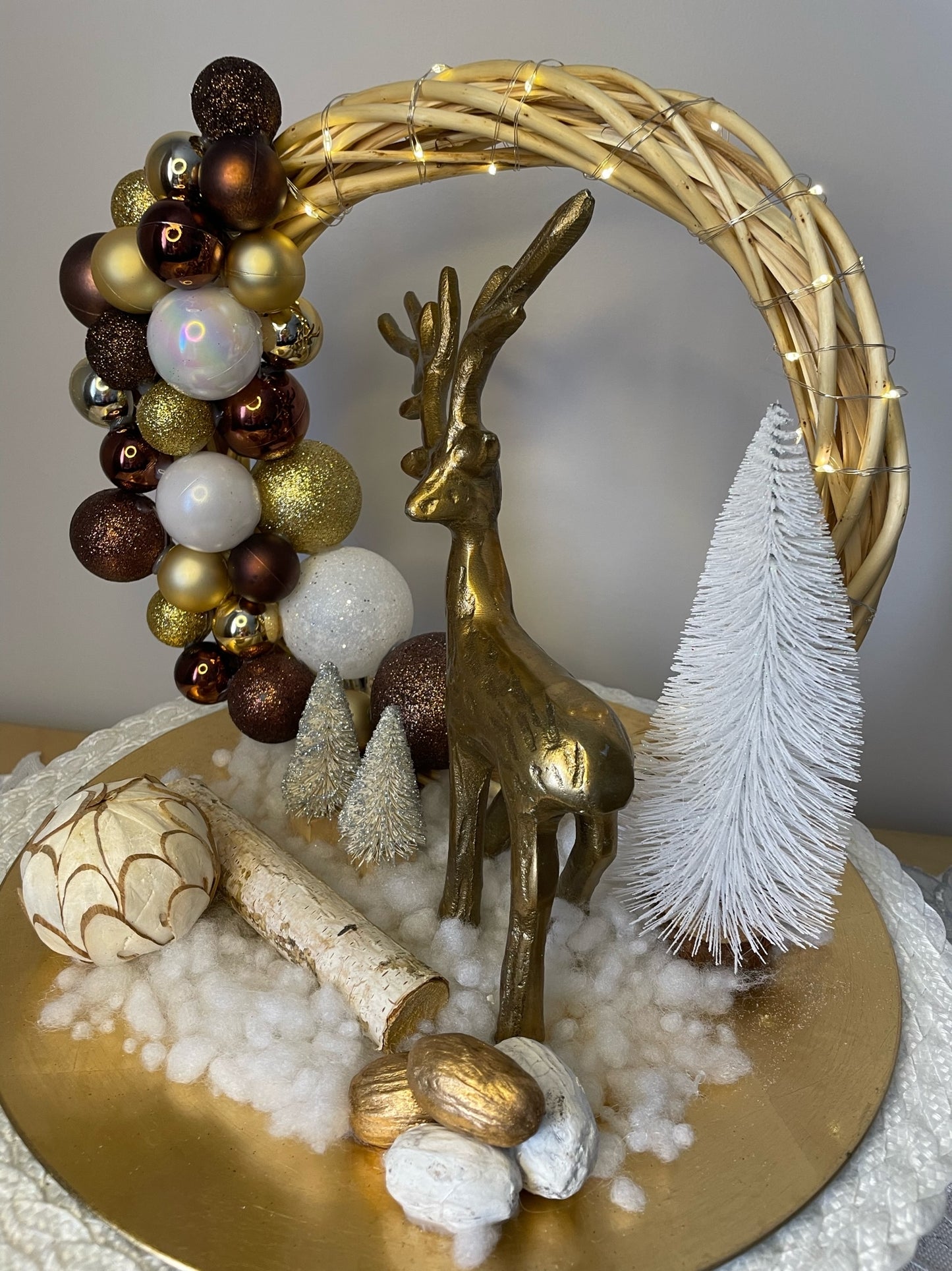 Centre de table "Au pays du cerf "