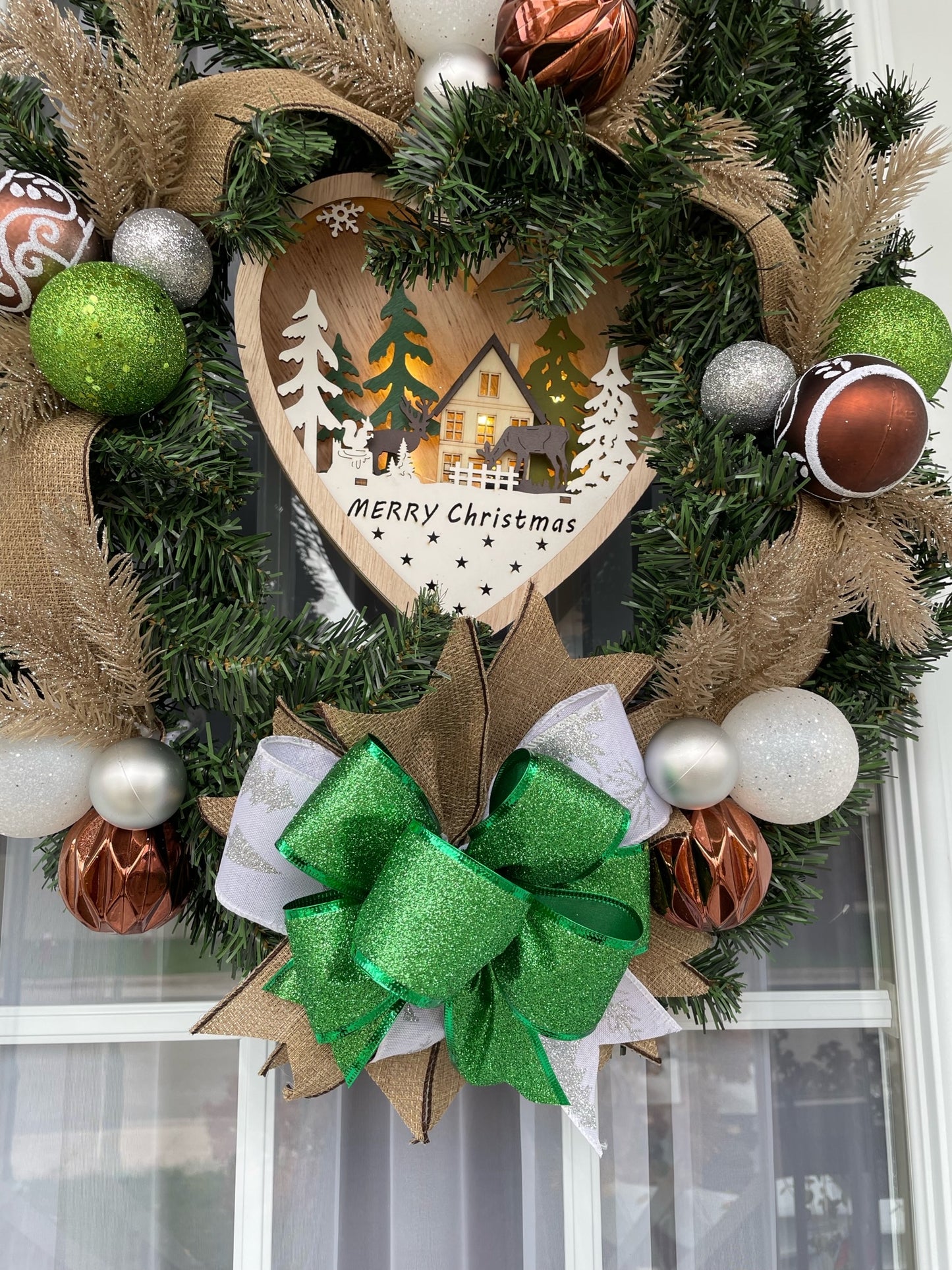 Christmas wreath "Merry Christmas"