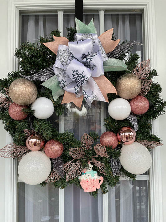Couronne de Noël " Candy Bear "