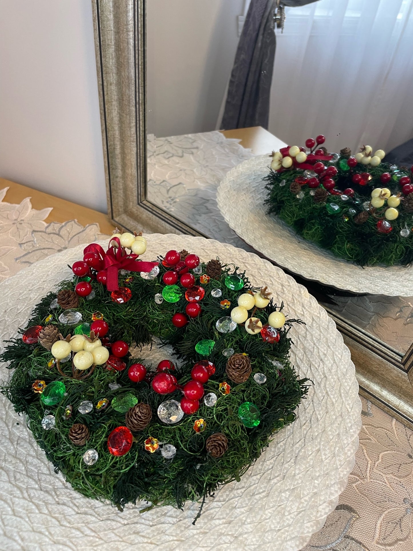 Mini Couronne de Noël " Bonbons "