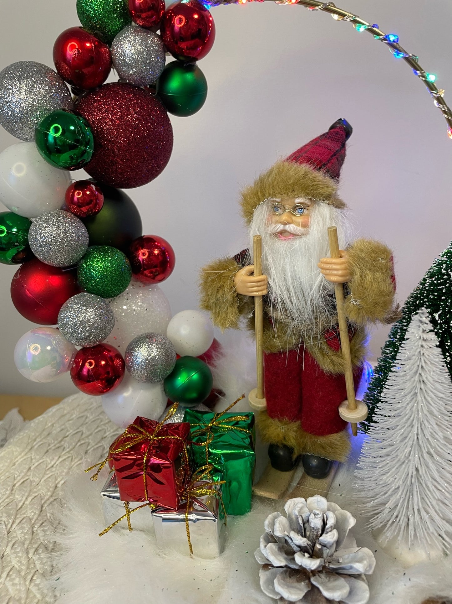 Centre de table " Le royaume du père noel "