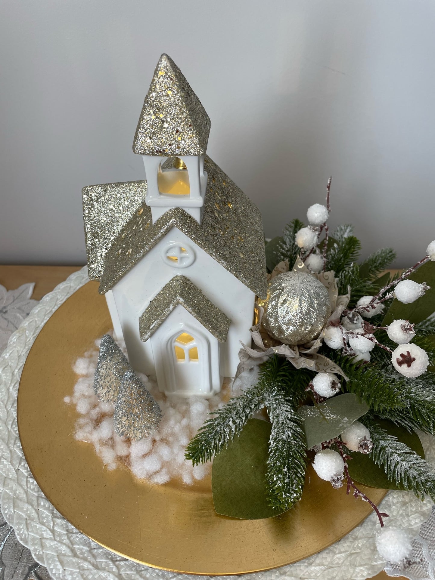 Centre de table " L'Église"