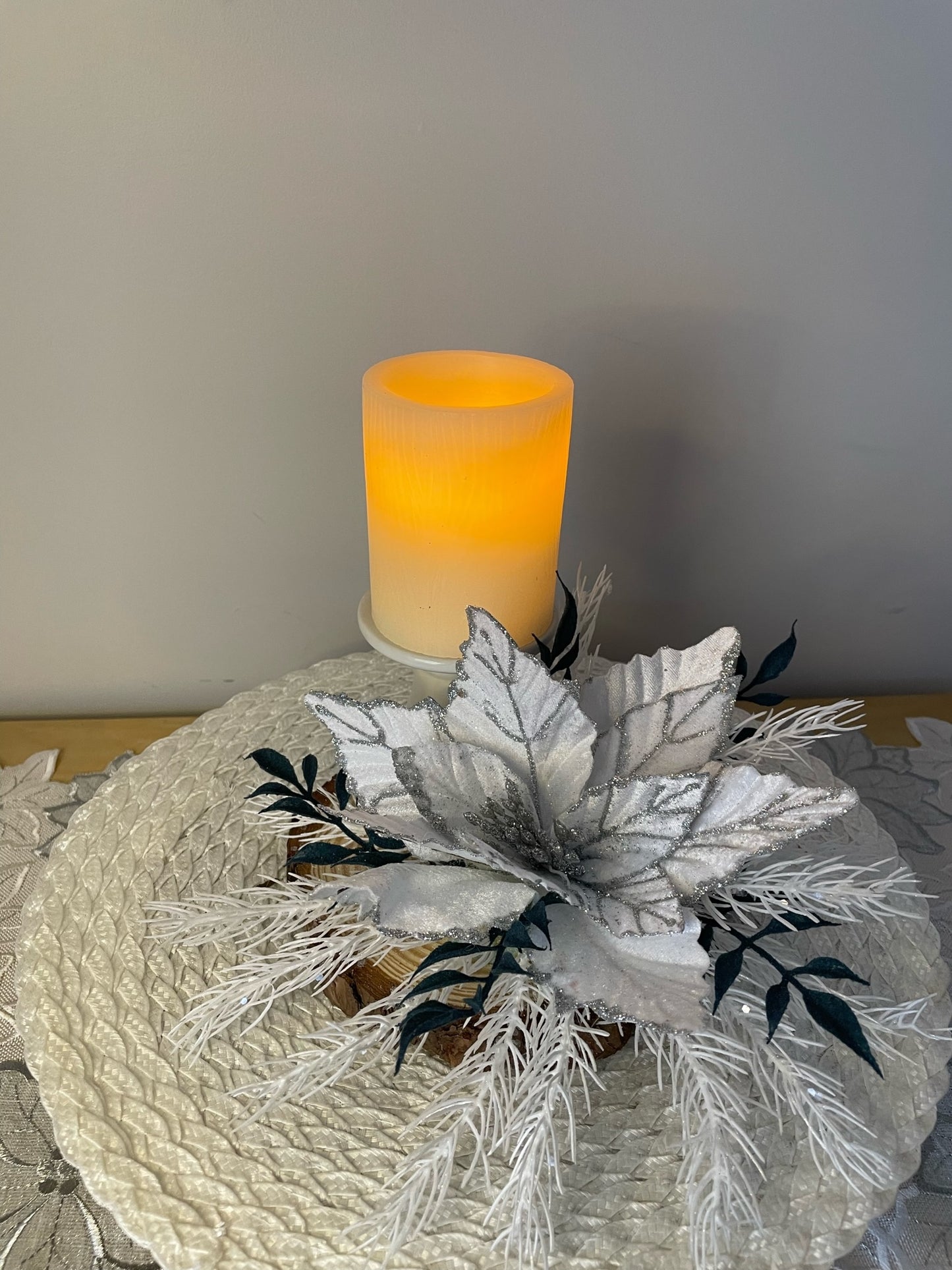 Centre de table " La Nuit Blanche "