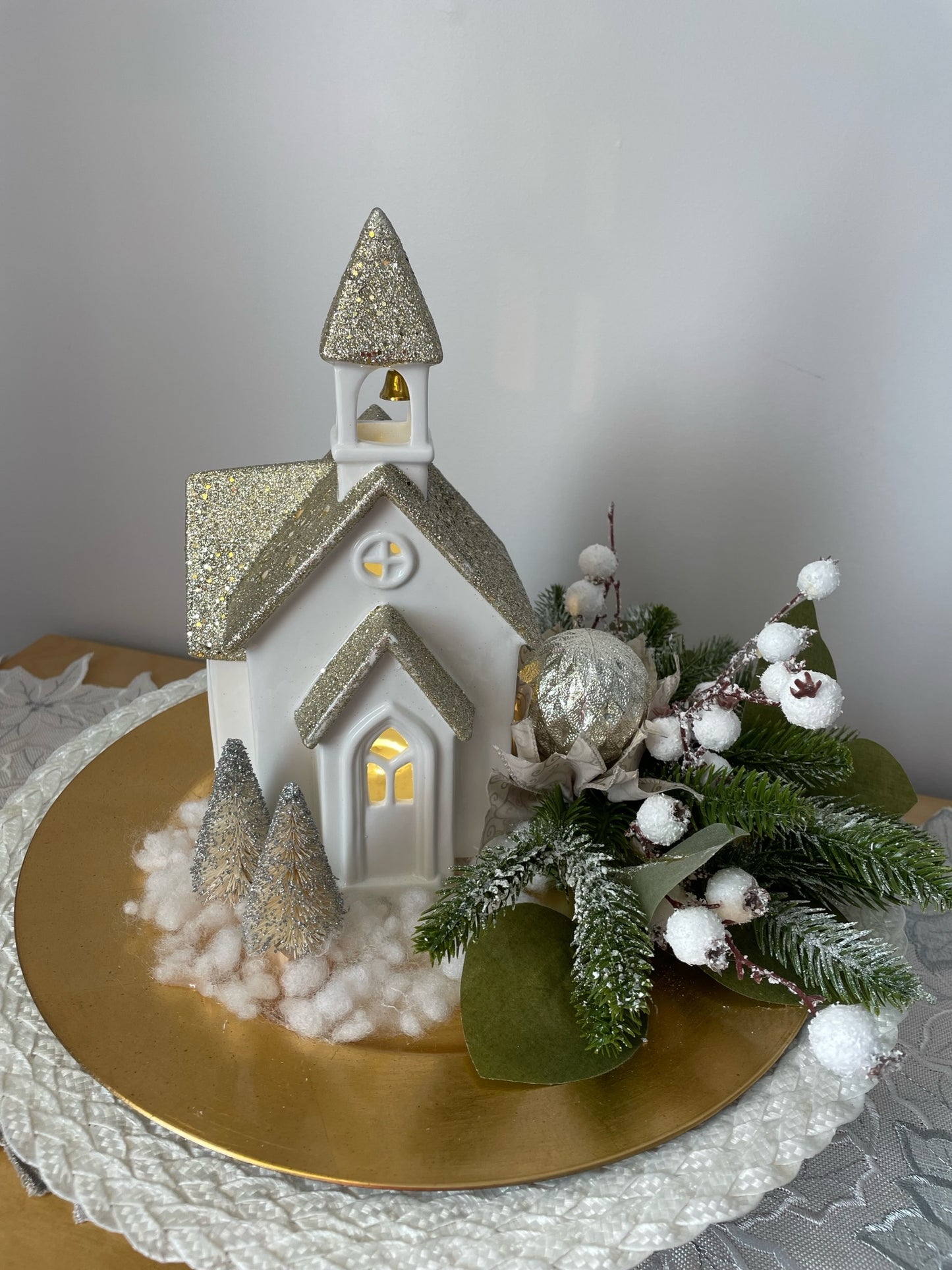 Centre de table " L'Église"