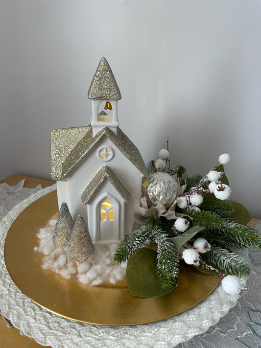 Centre de table " L'Église"