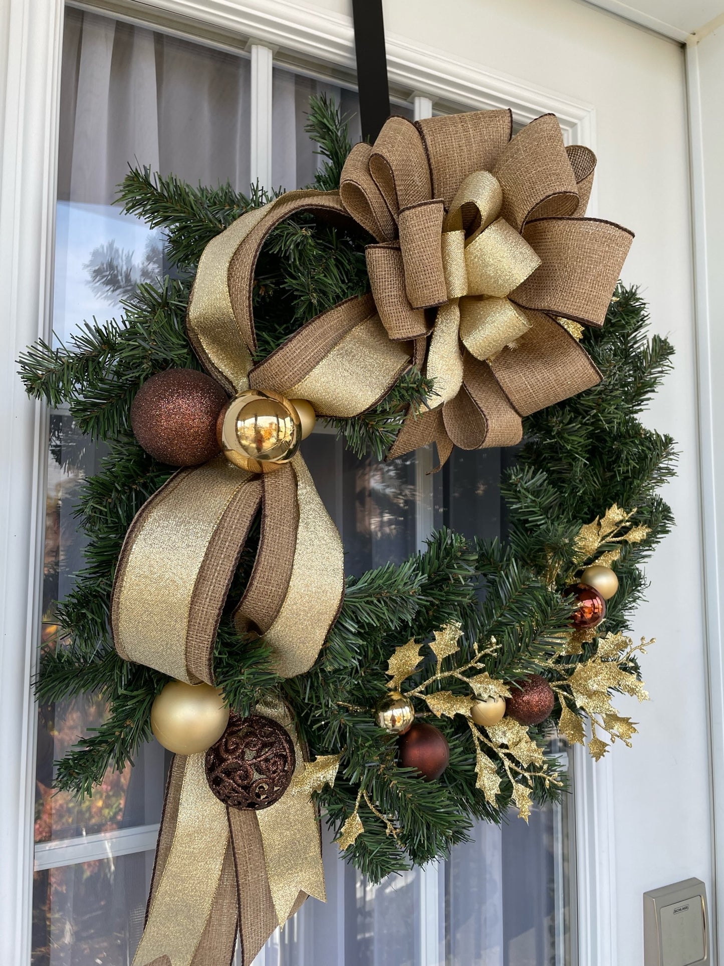 Couronne de Noël " Gold "