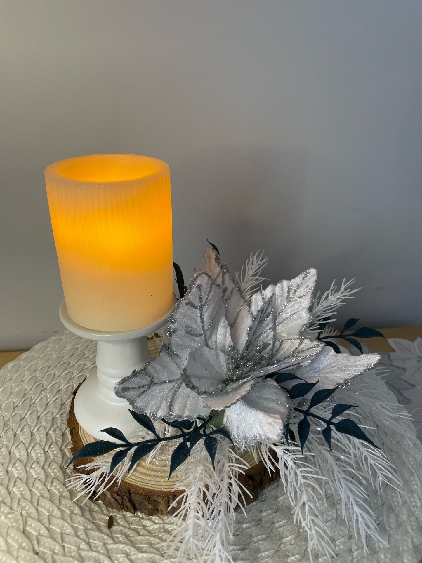 Centre de table " La Nuit Blanche "