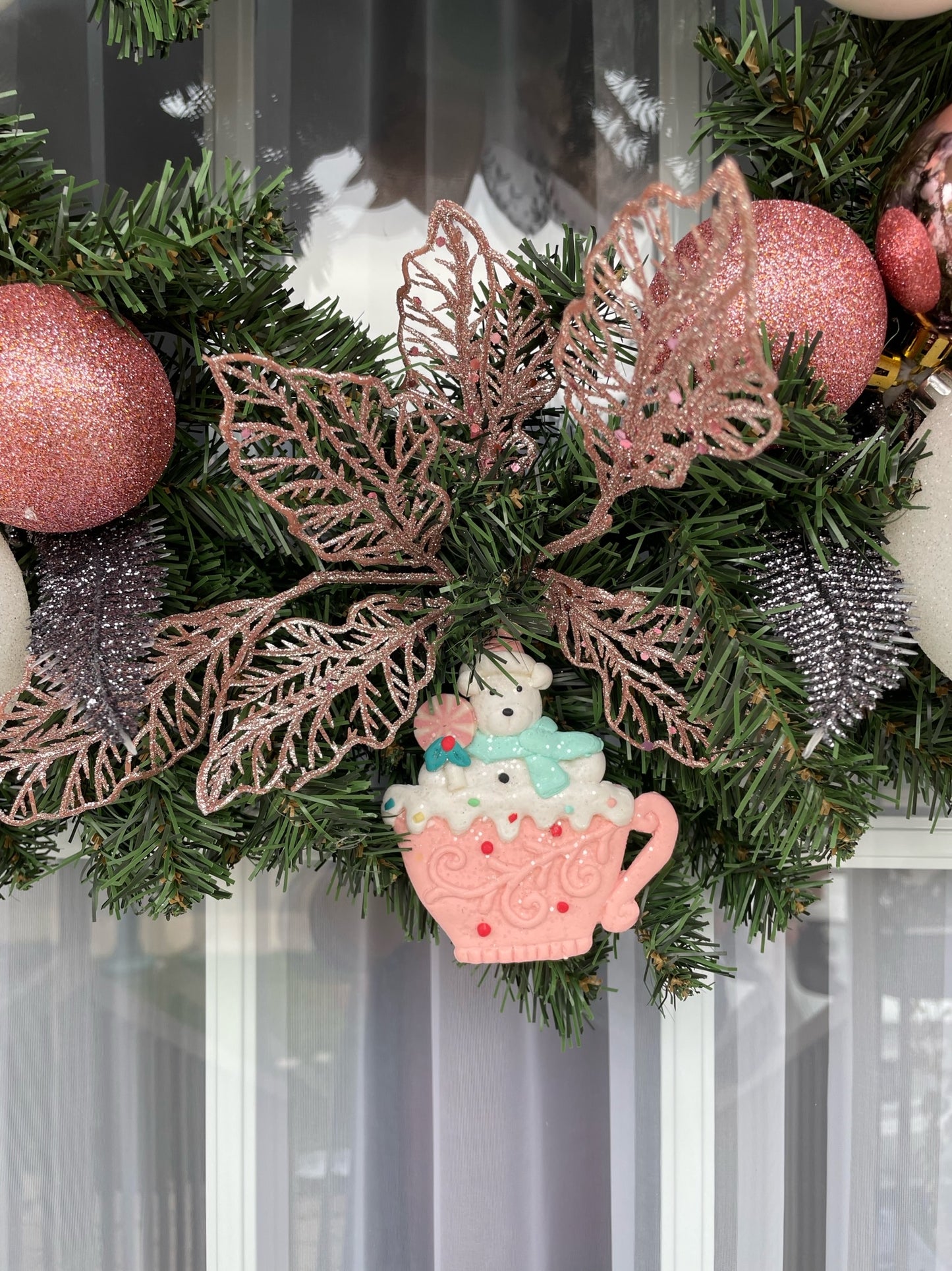 Couronne de Noël " Candy Bear "