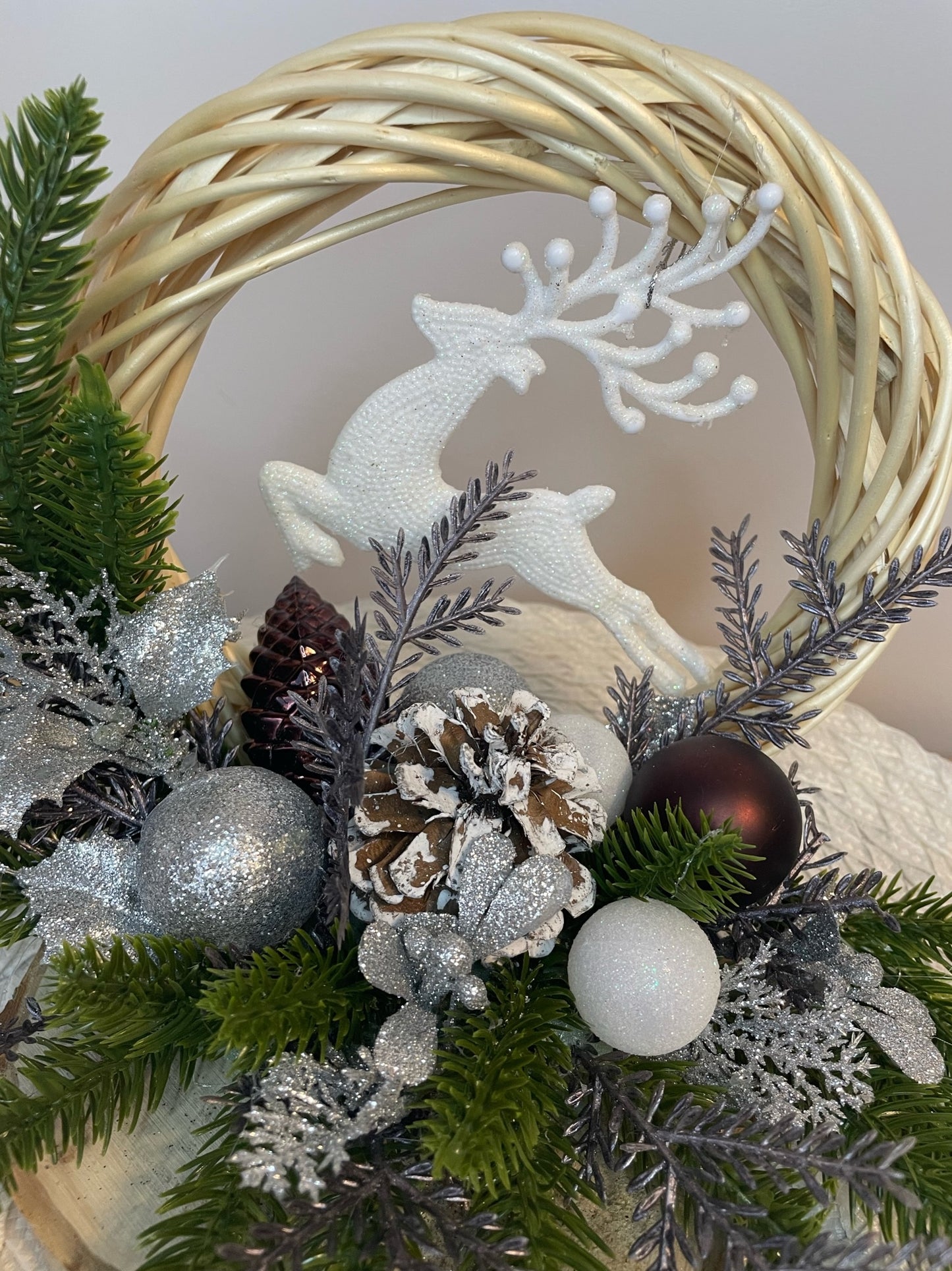 Centre de table " Le Cerf dans le bois "