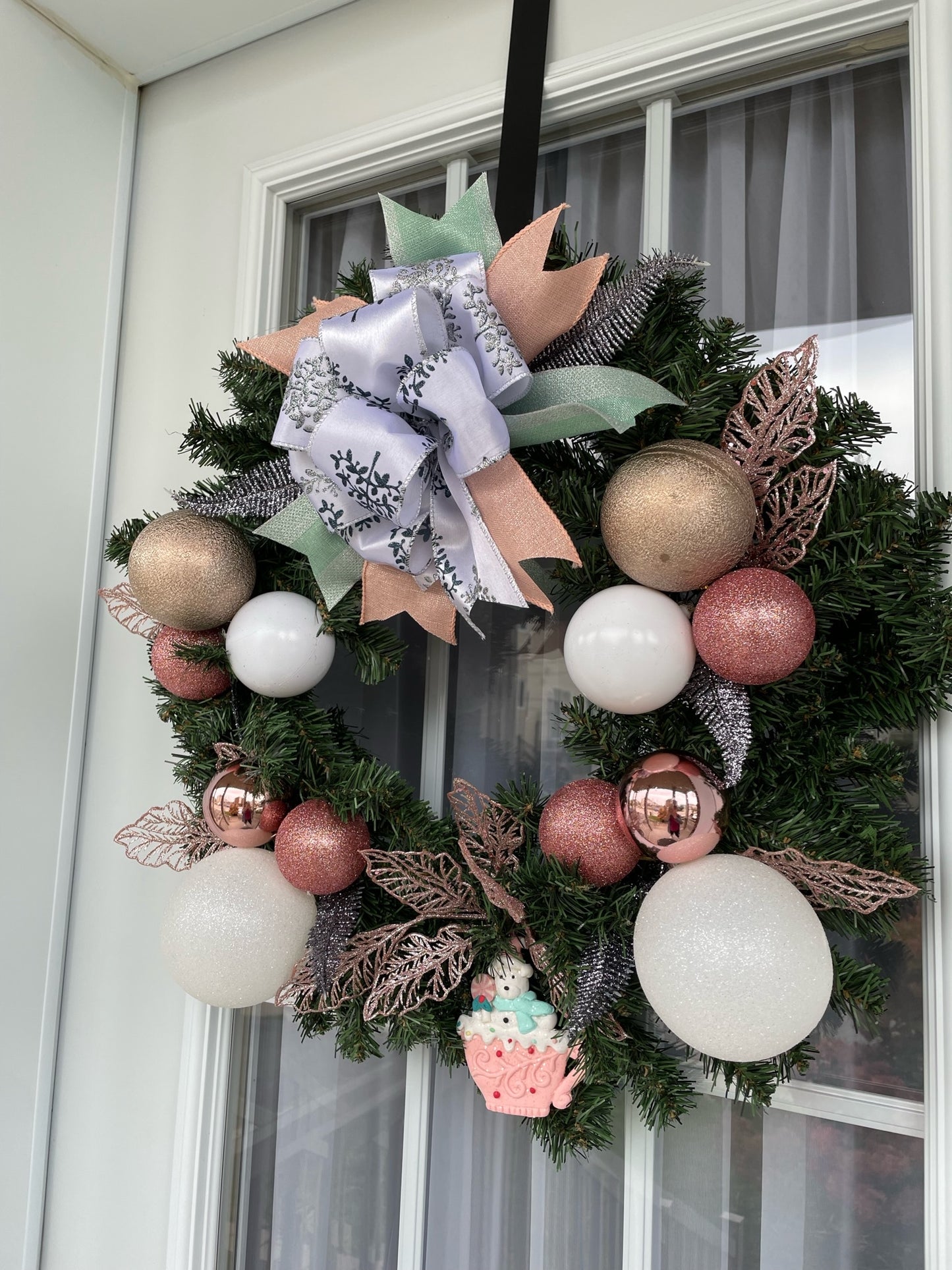 Couronne de Noël " Candy Bear "