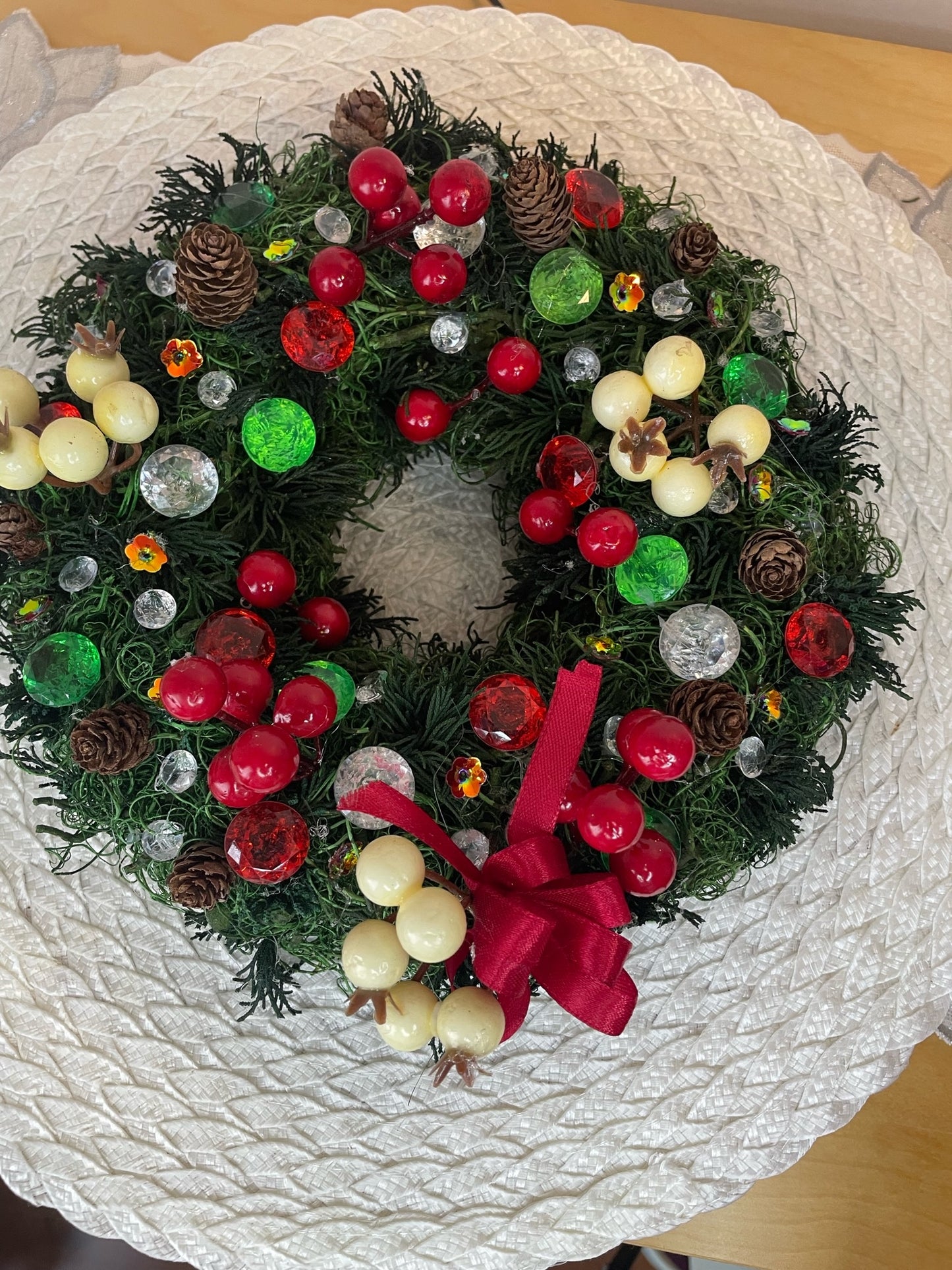 Mini Couronne de Noël " Bonbons "