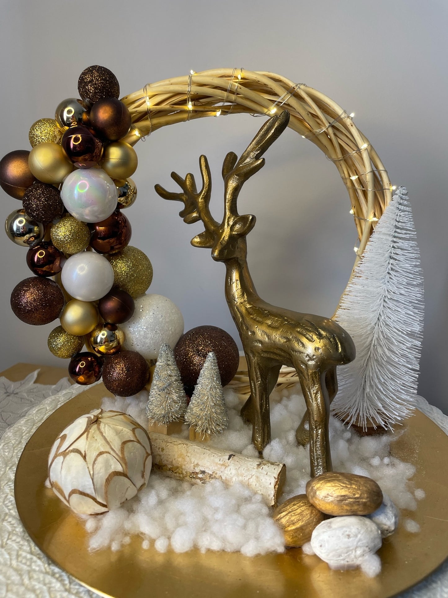 Centre de table "Au pays du cerf "