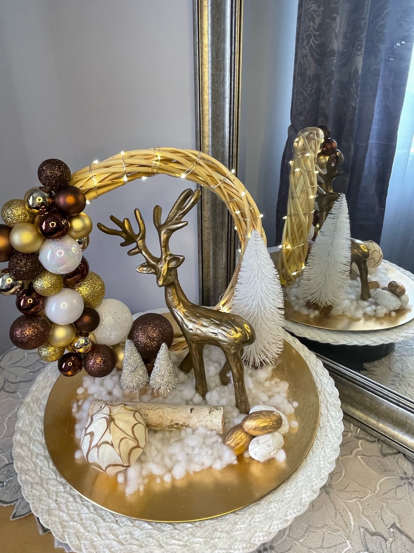 Centre de table "Au pays du cerf "