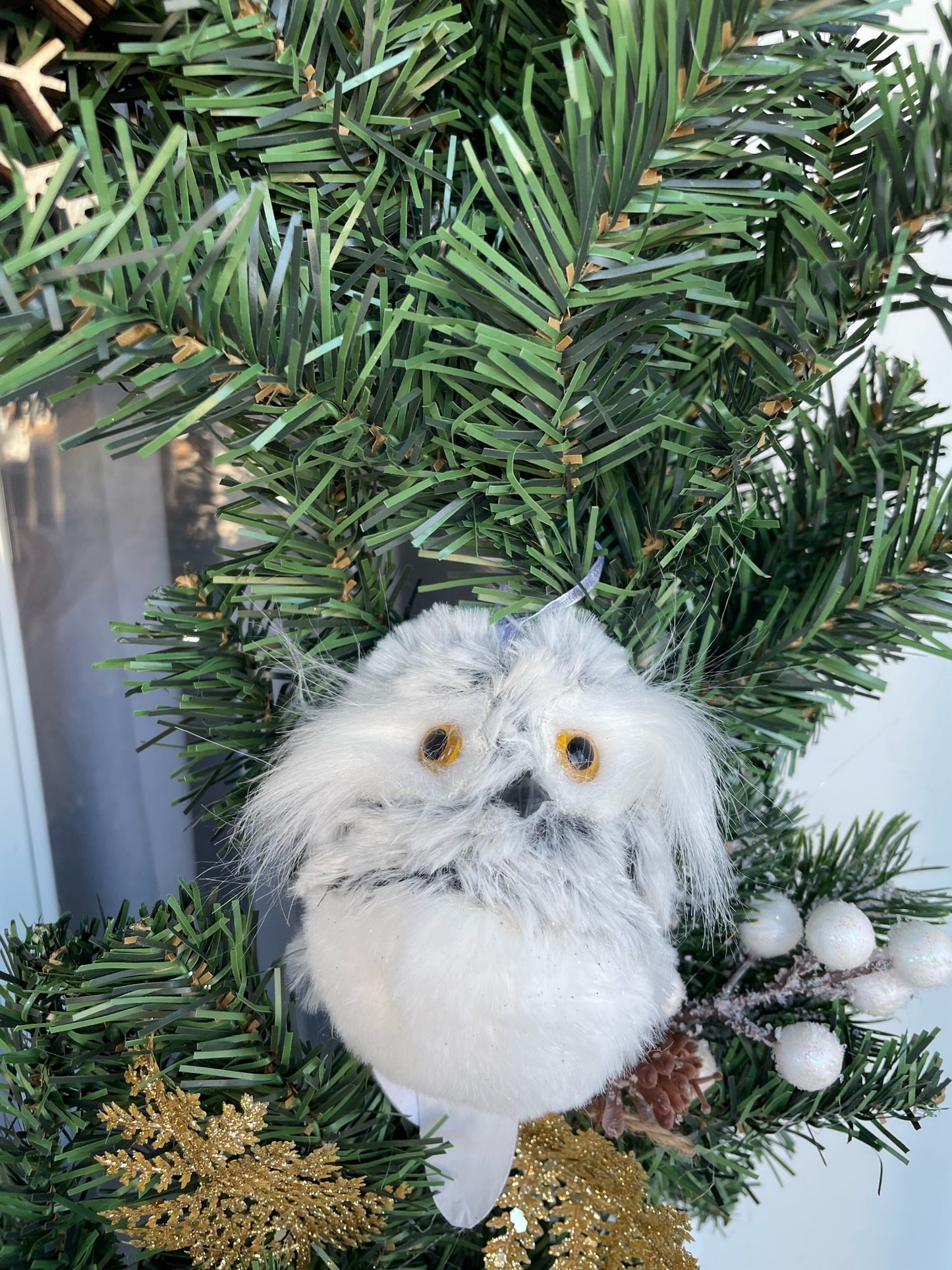 Couronne de Noël " Le Hibou "