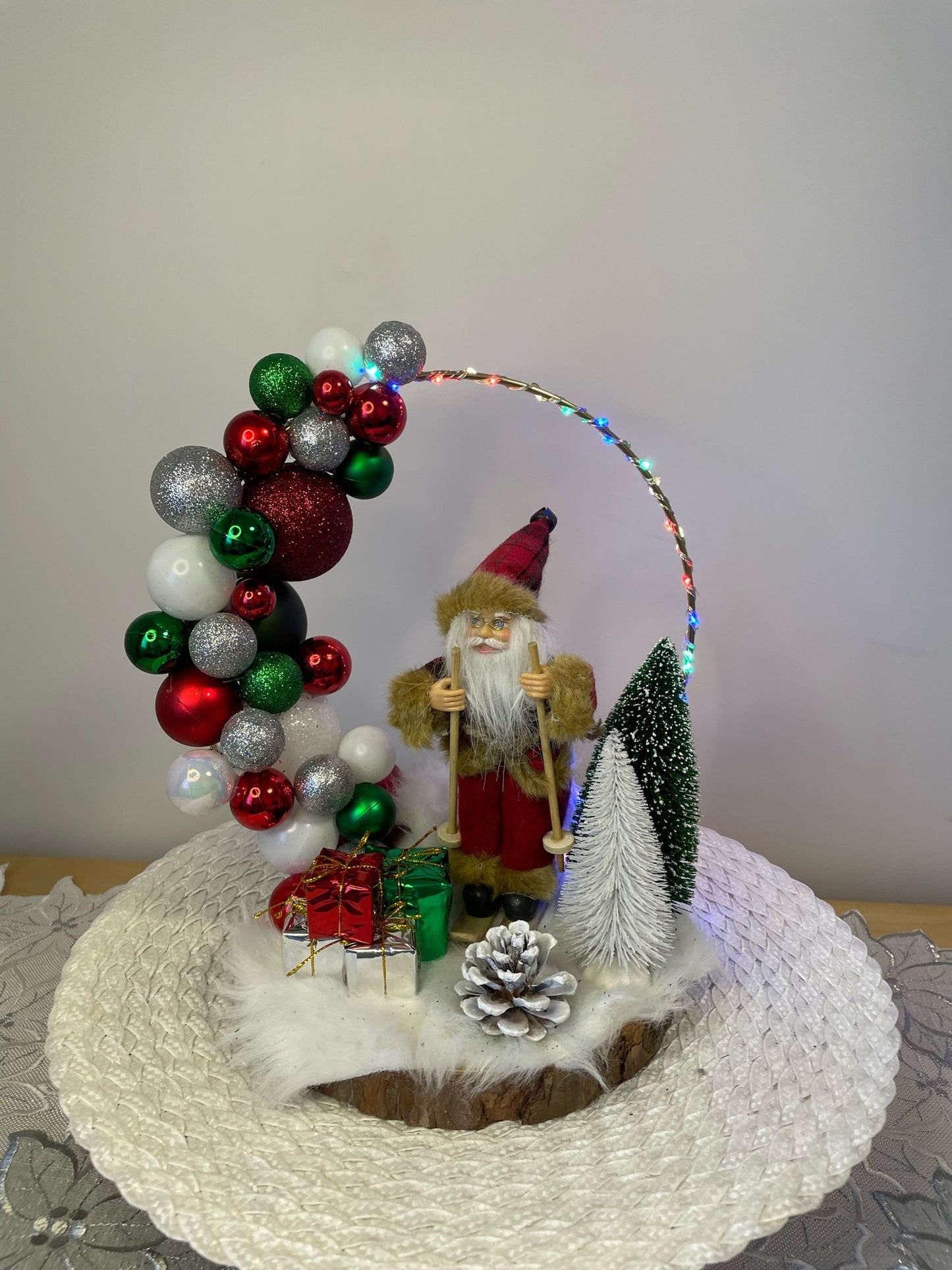 Centre de table " Le royaume du père noel "