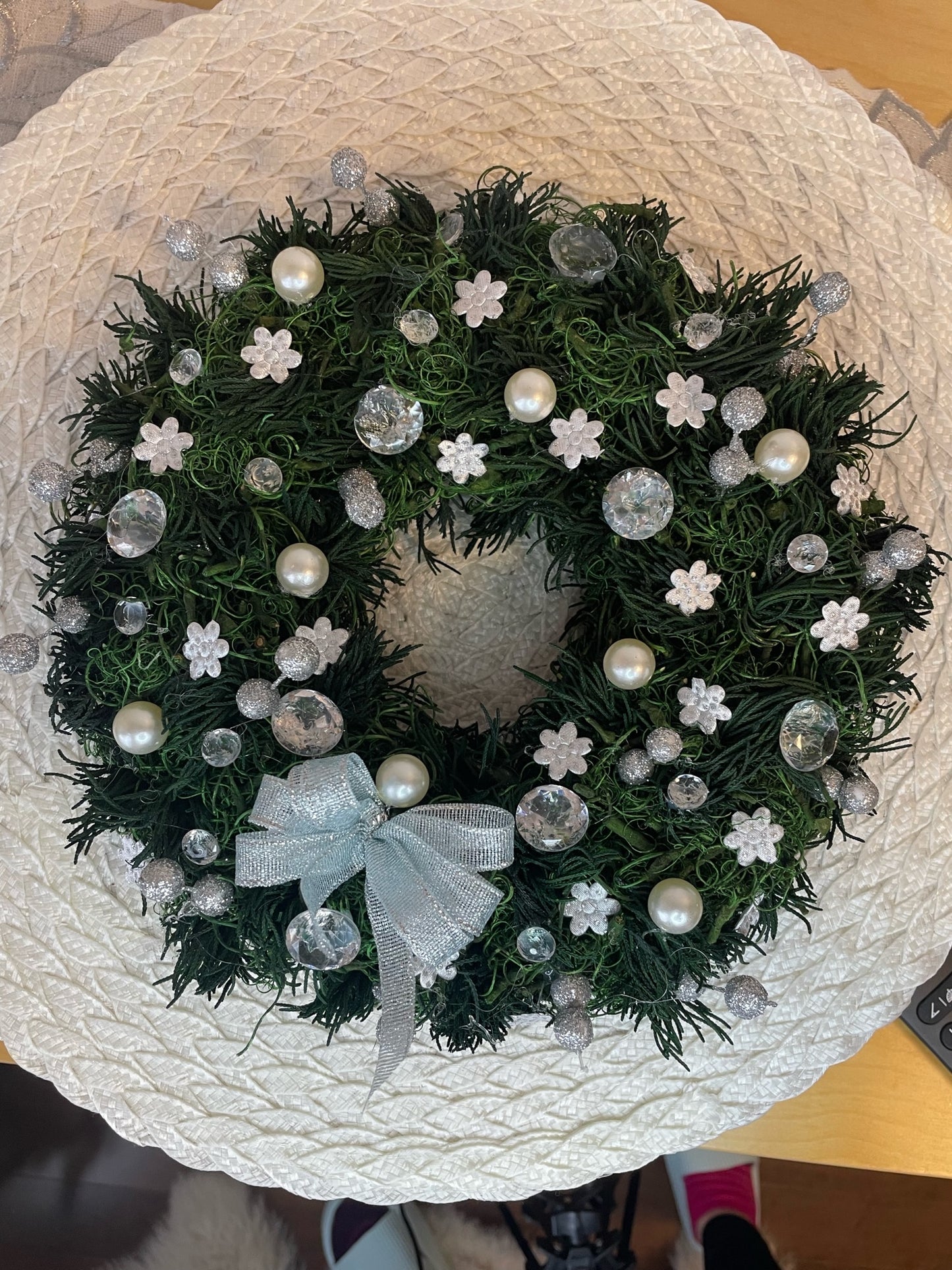 Mini Couronne de Noël " La Brillante "