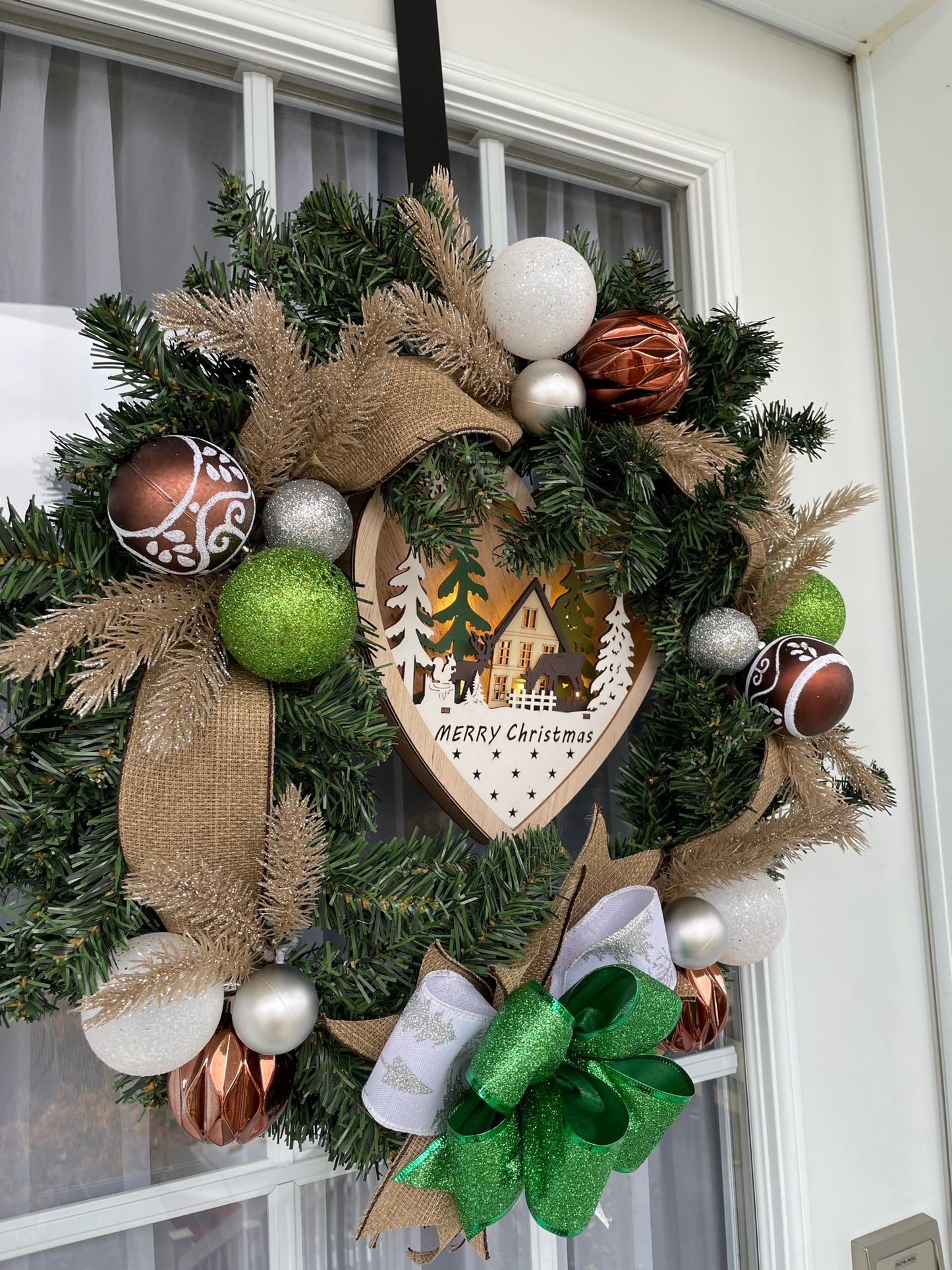 Christmas wreath "Merry Christmas"