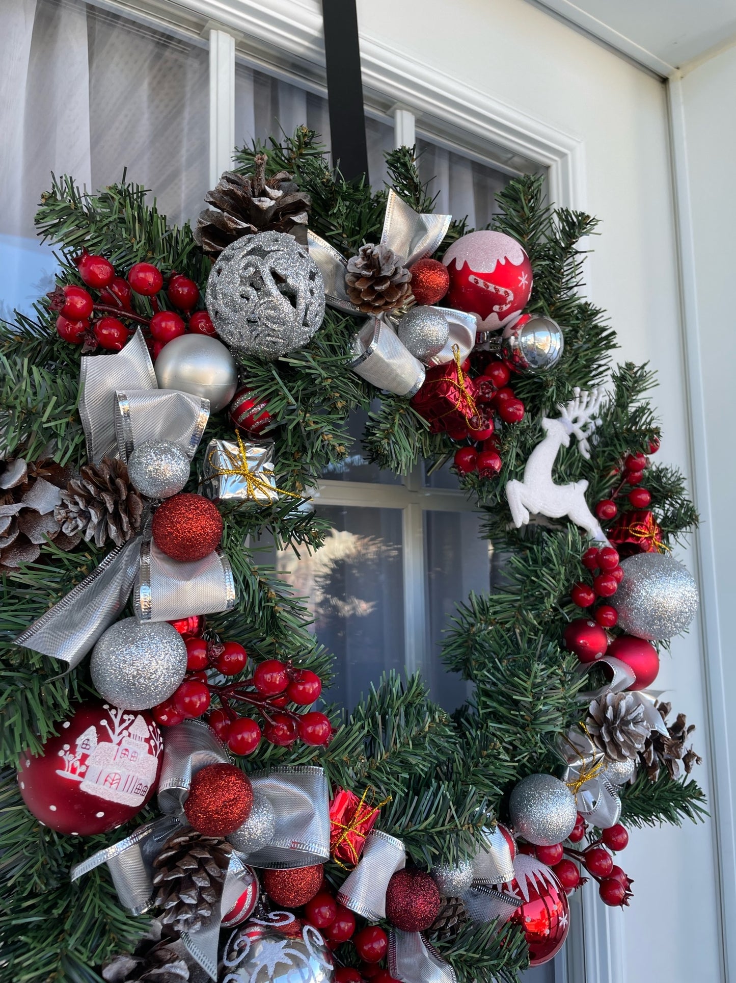 Couronne de Noël " Extra Cerises "