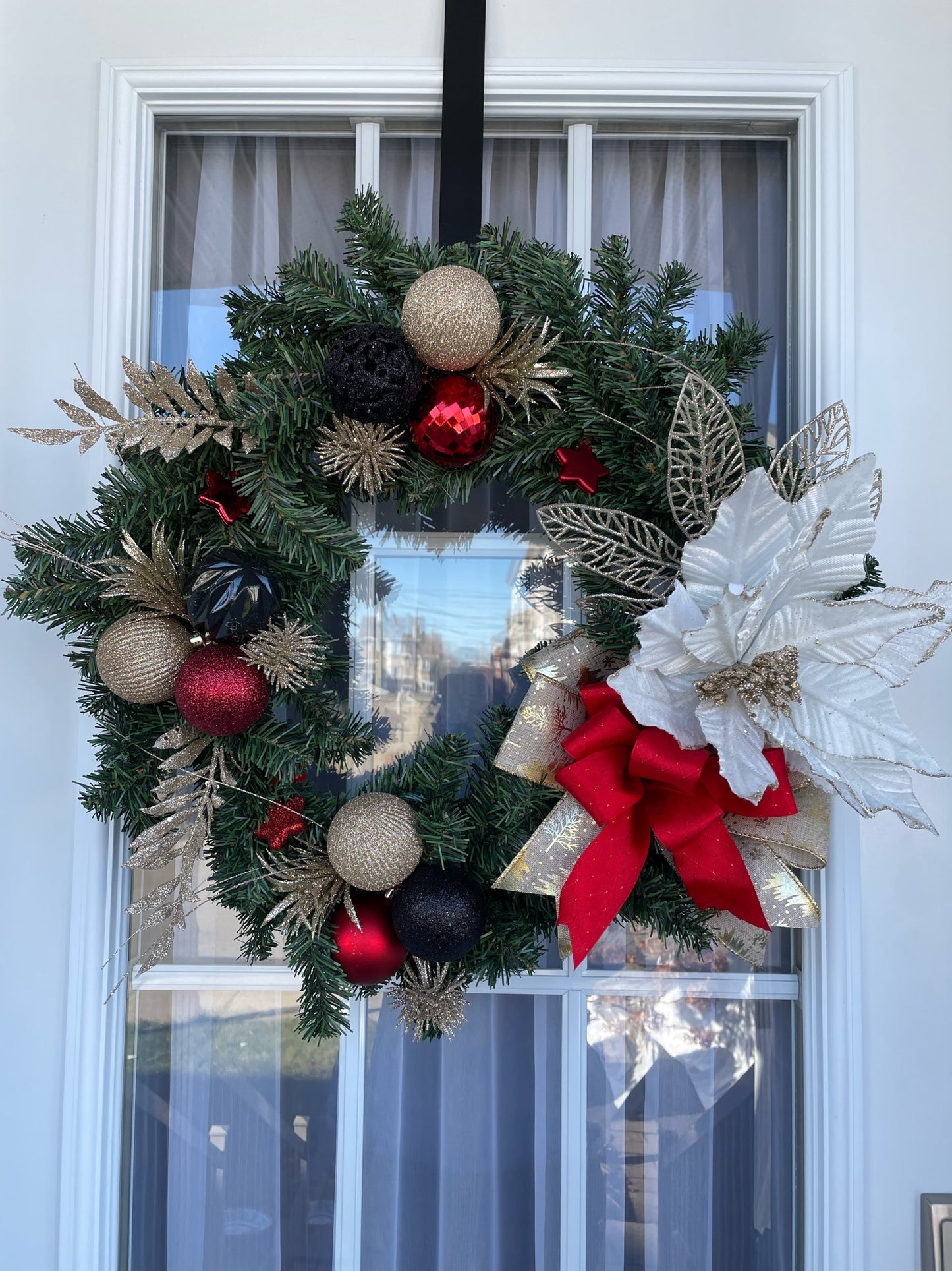 Couronne de Noël " La Poinsettia "