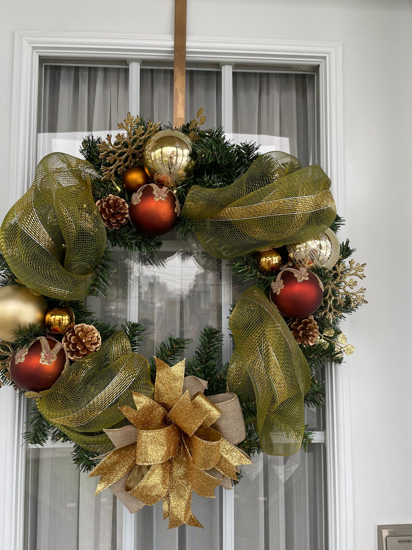 Couronnes de NOËL Boucle OR & lumières