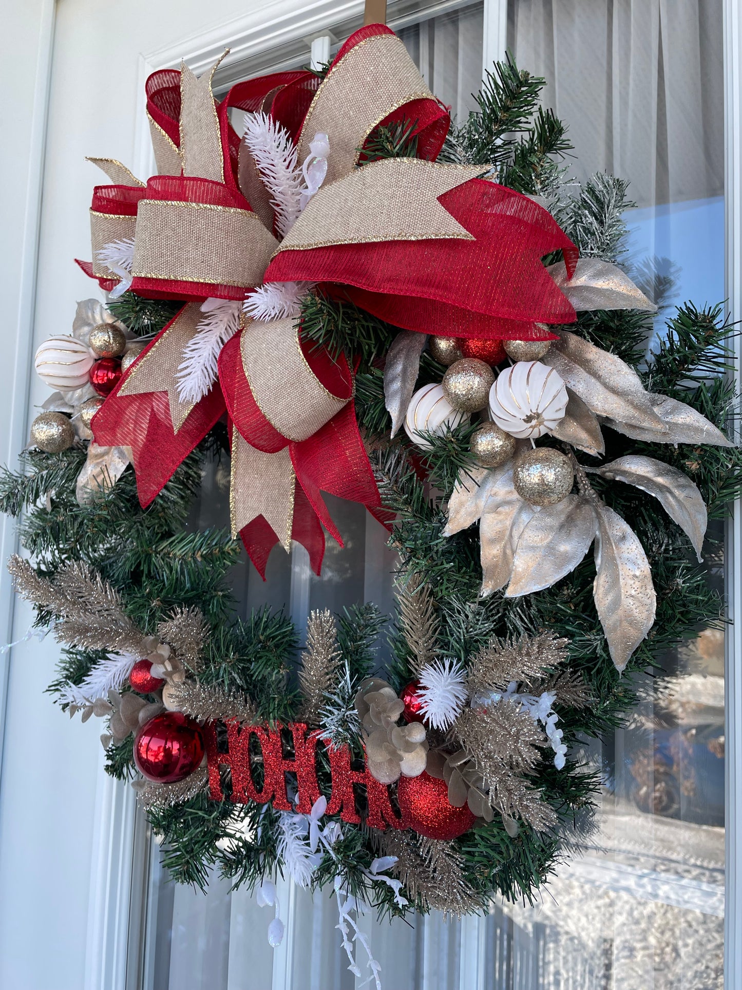 Couronnes de NOËL affiche HOHOHO