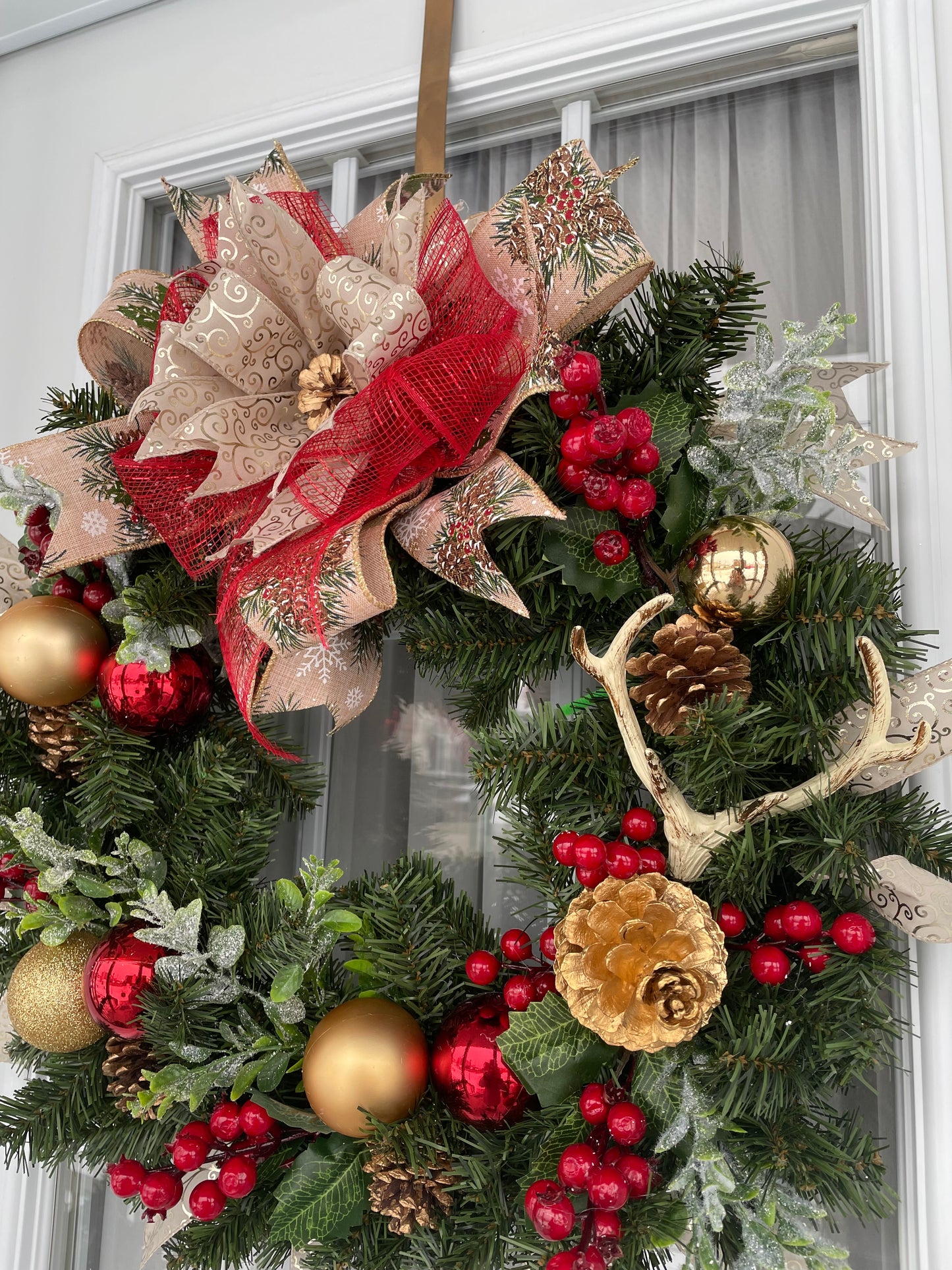 Wreath "The hidden deer at CHRISTMAS"