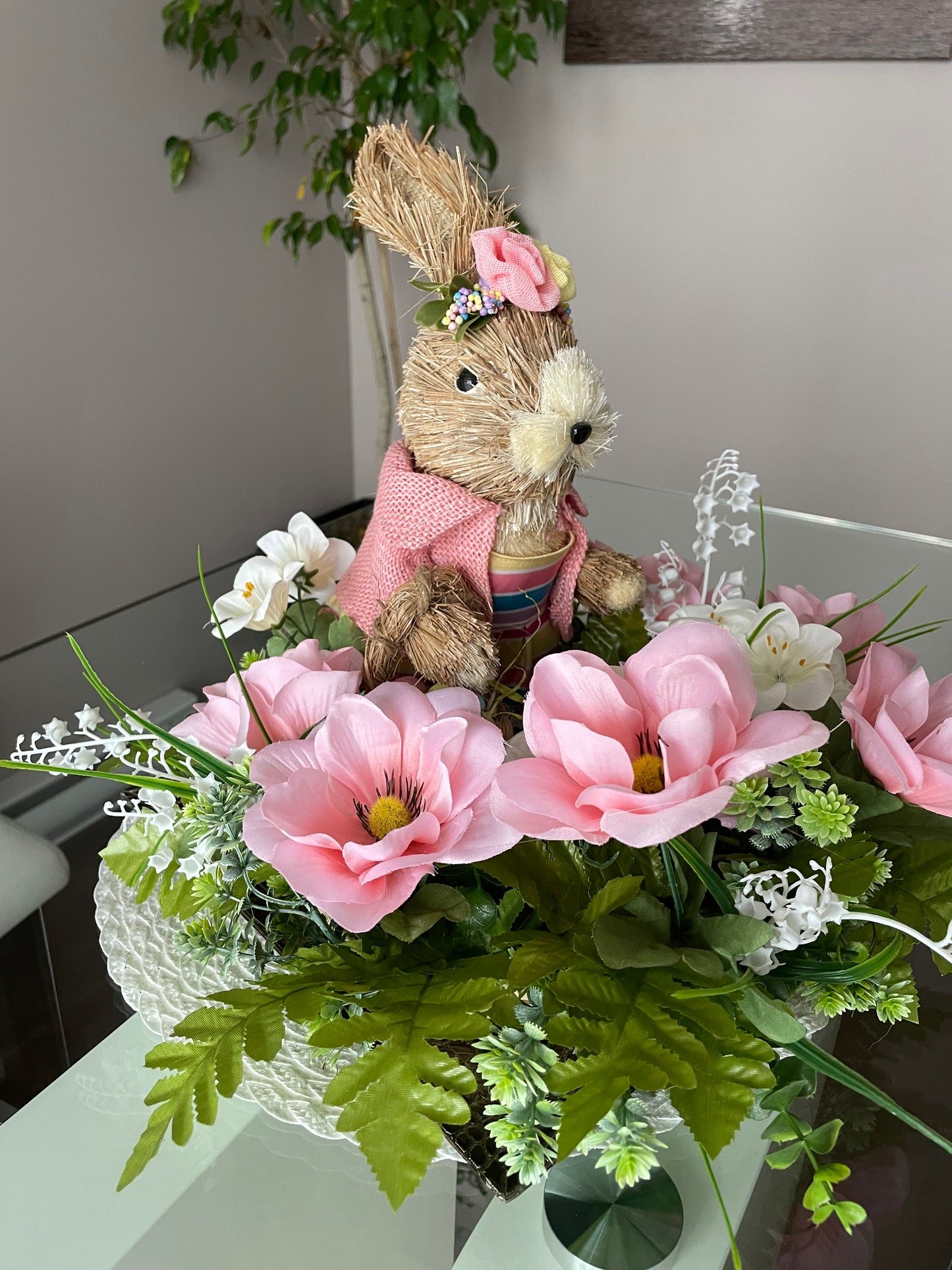 Centre de table Jeanette Lapine